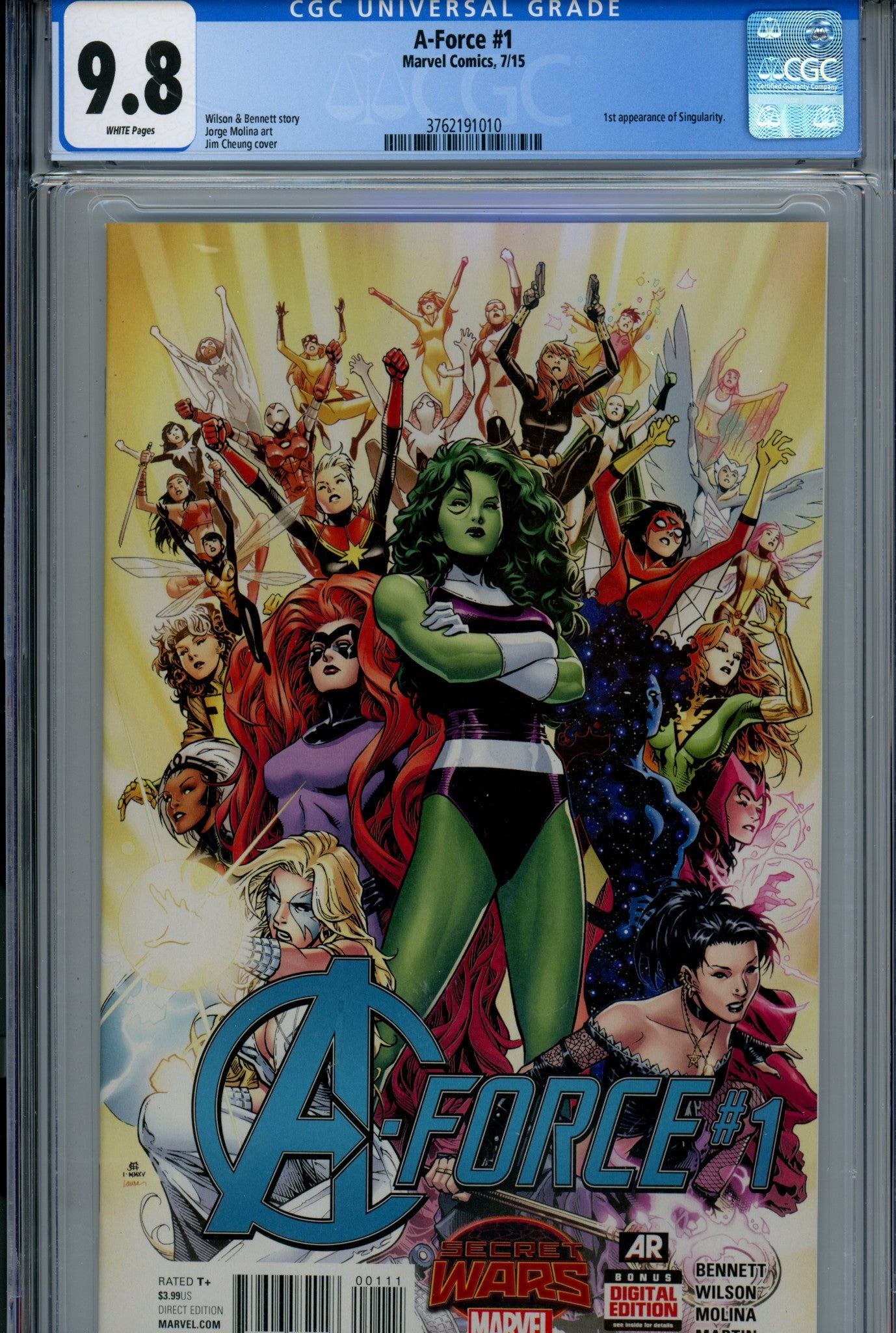 A-Force Vol 1 1 CGC 9.8 (NM/M) (2015) 