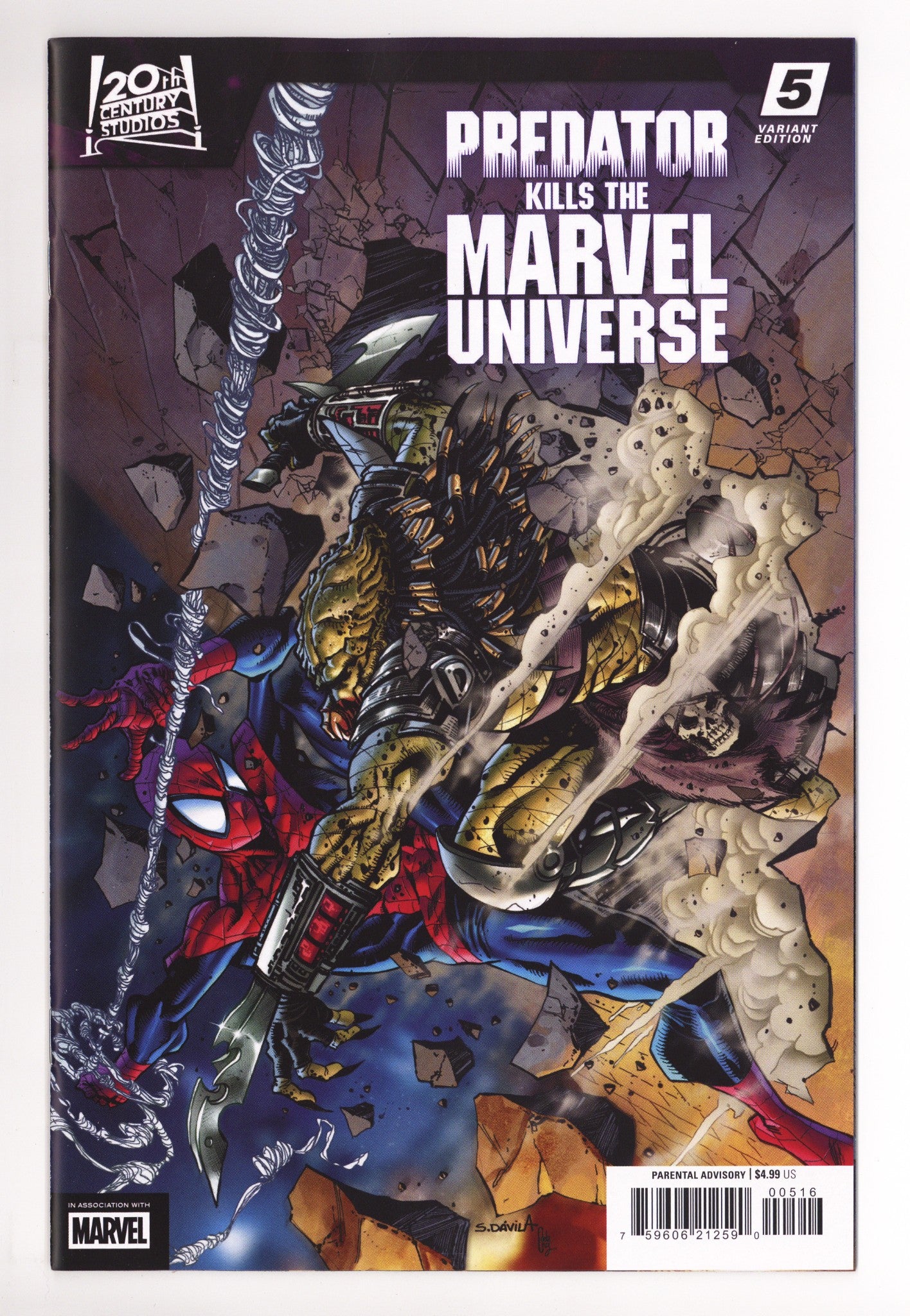 Predator Kills The Marvel Universe 5 Dávila Incentive NM- (2025)