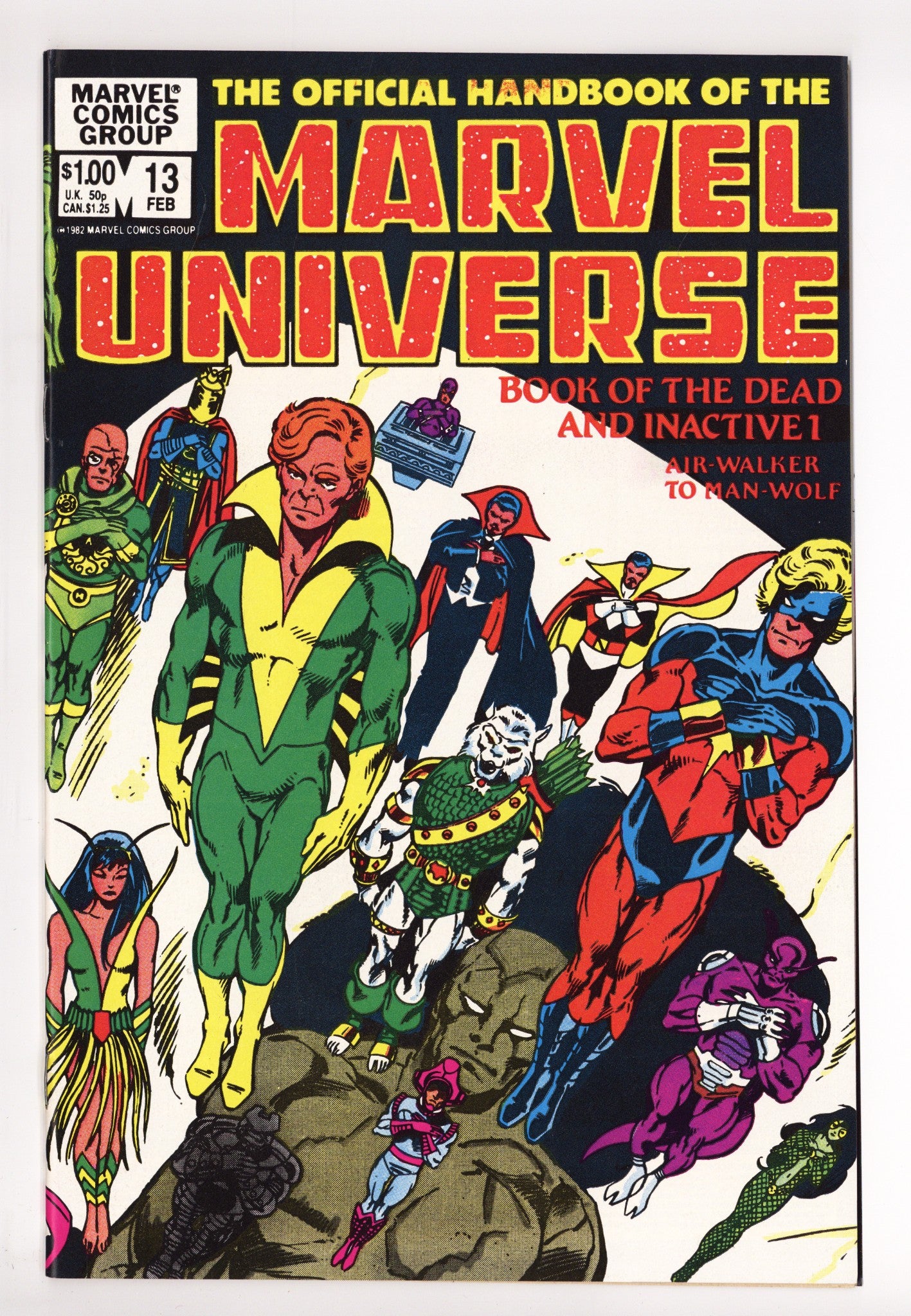 The Official Handbook of the Marvel Universe Vol 1 13 High Grade (1984) 