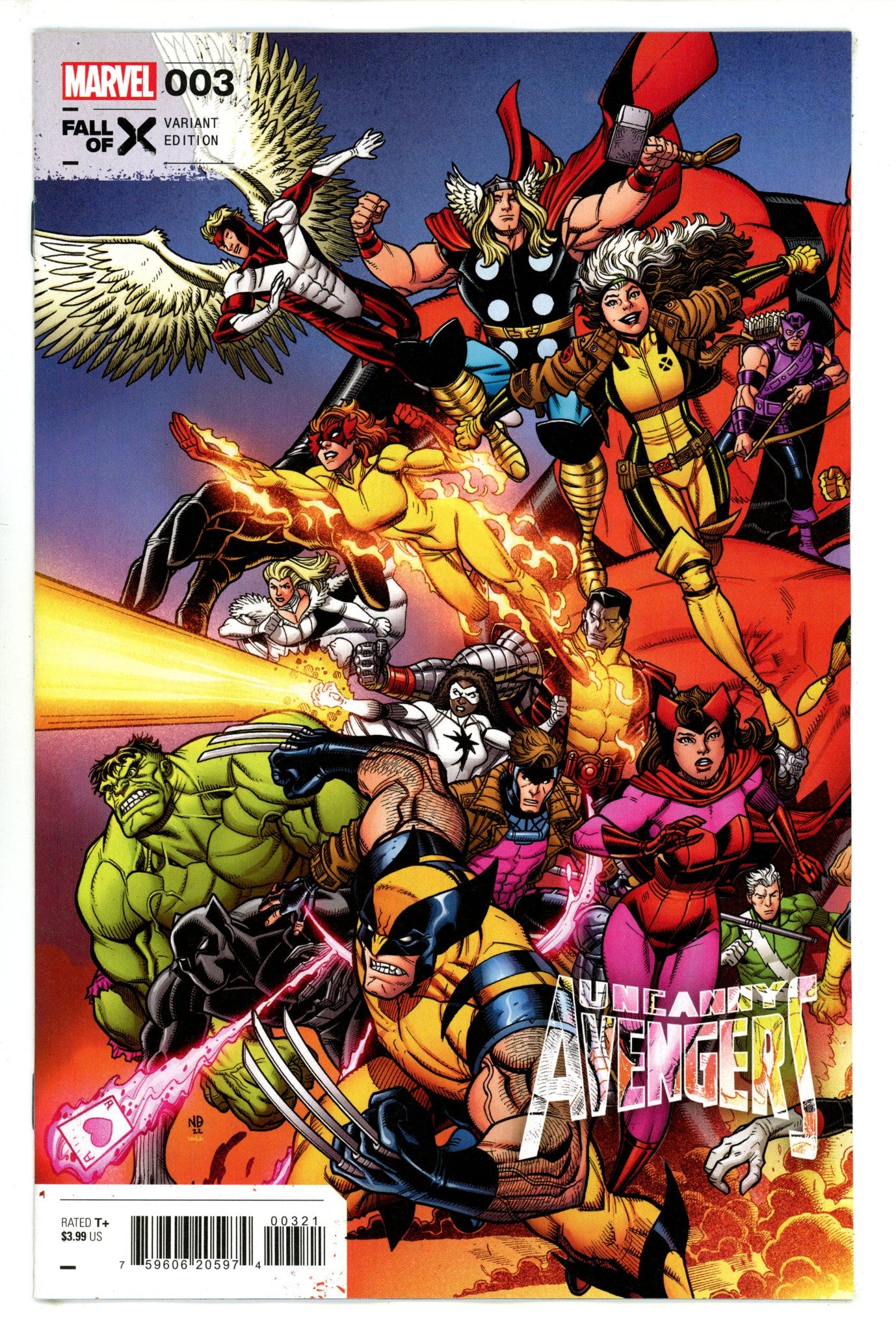 Uncanny Avengers Vol 4 3 Bradshaw Connecting Variant (2023)