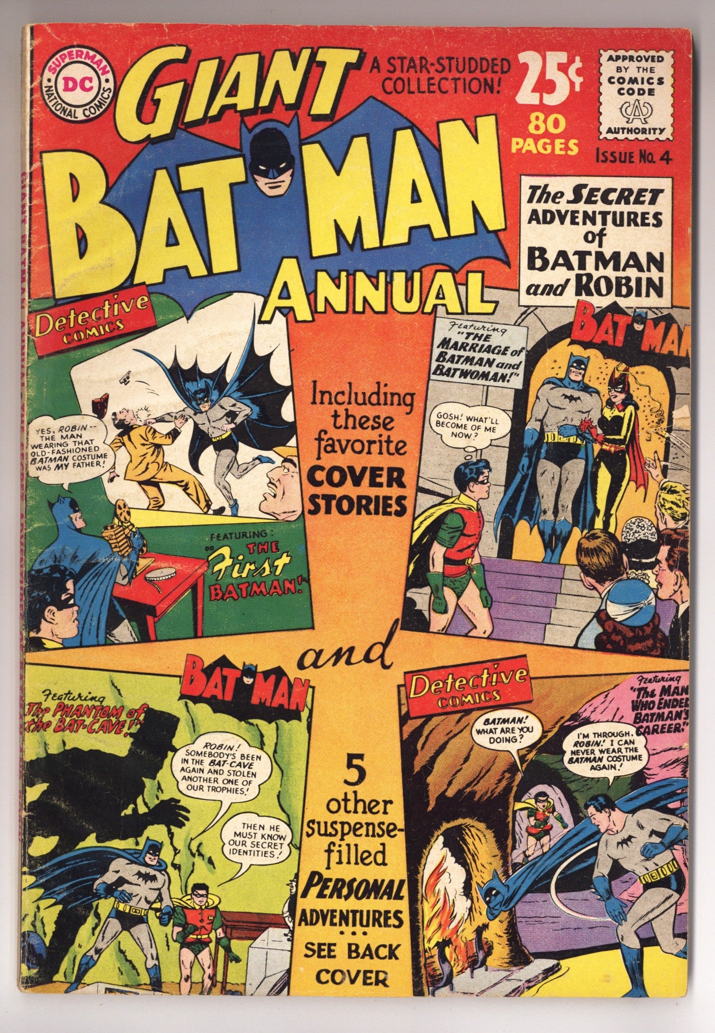 Batman Annual Vol 1 4 VG+ (4.5) (1963) 