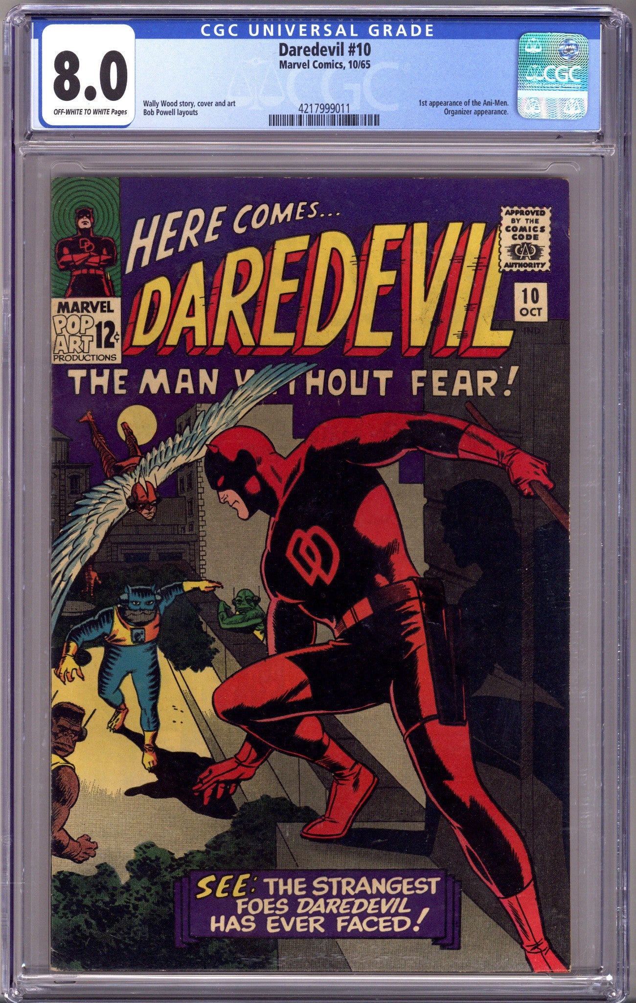 Daredevil Vol 1 10 CGC 8.0 (VF) (1965)