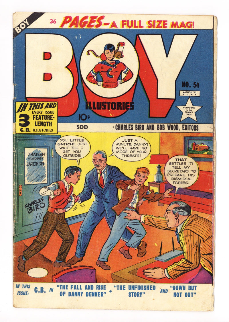 Boy Comics [Boy Illustories] 54 GD/VG (3.0) (1950) Canadian Price Variant 