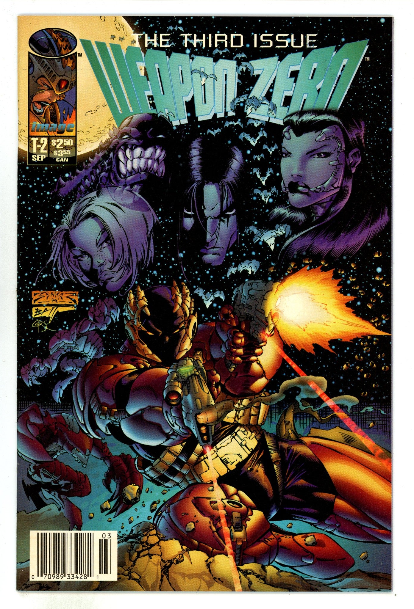 Weapon Zero T-2 VF/NM (9.0) (1995) Newsstand 