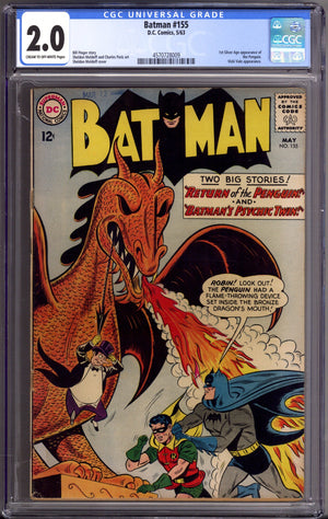 Batman Vol 1 155 CGC 2.0 (GD) (1963)