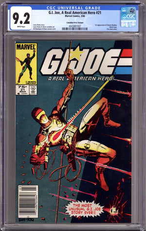 G.I. Joe, A Real American Hero 21 CGC 9.2 (NM-) (1984) Canadian Price Variant