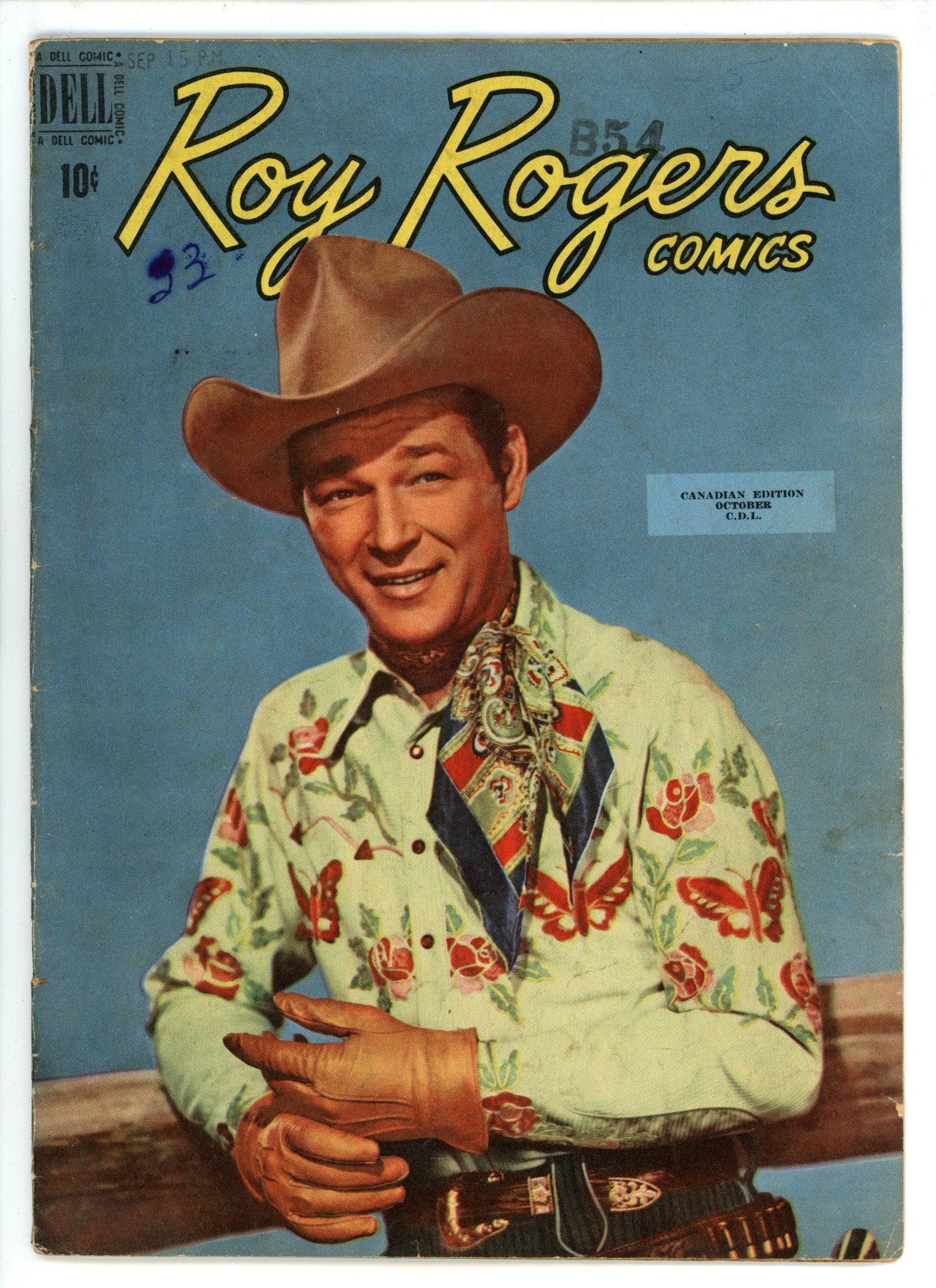 Roy Rogers Comics 33 VG- (3.5) (1950) Canadian Edition 