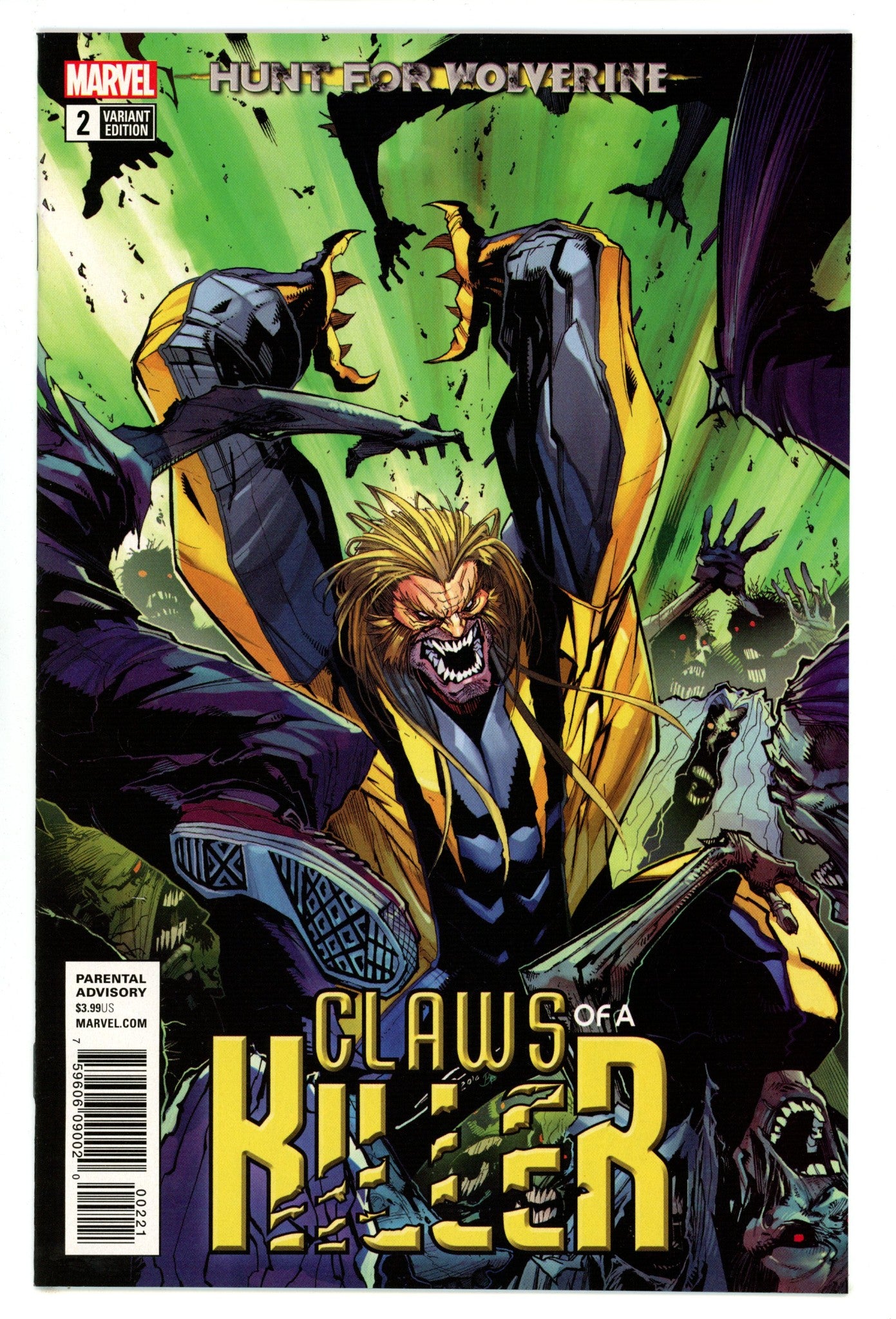 Hunt for Wolverine: The Claws of a Killer 2 High Grade (2018) Sandoval Variant 