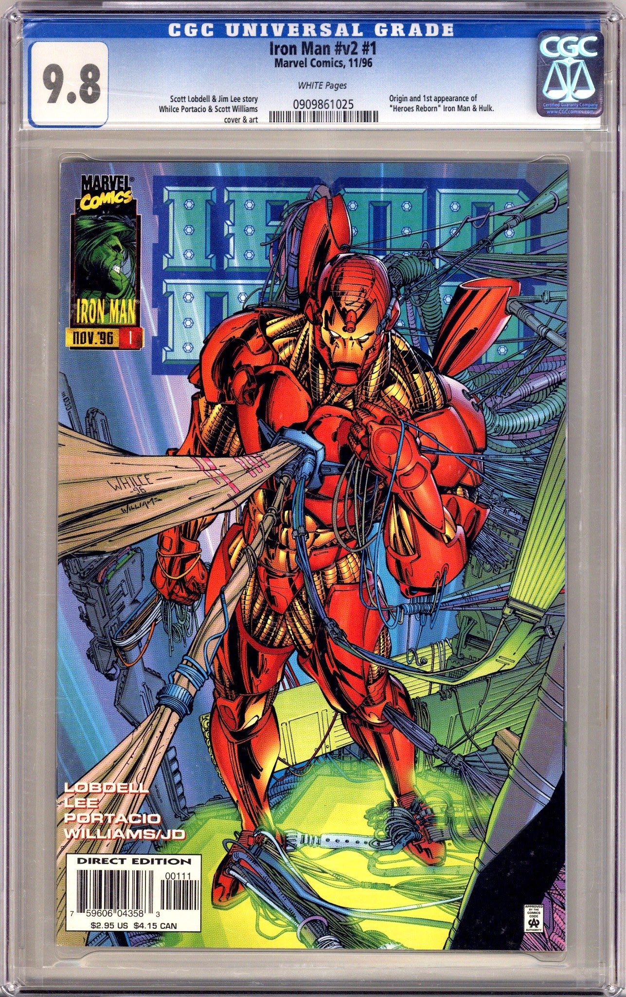 Iron Man Vol 2 1 CGC 9.8 (NM/M) (1996) 