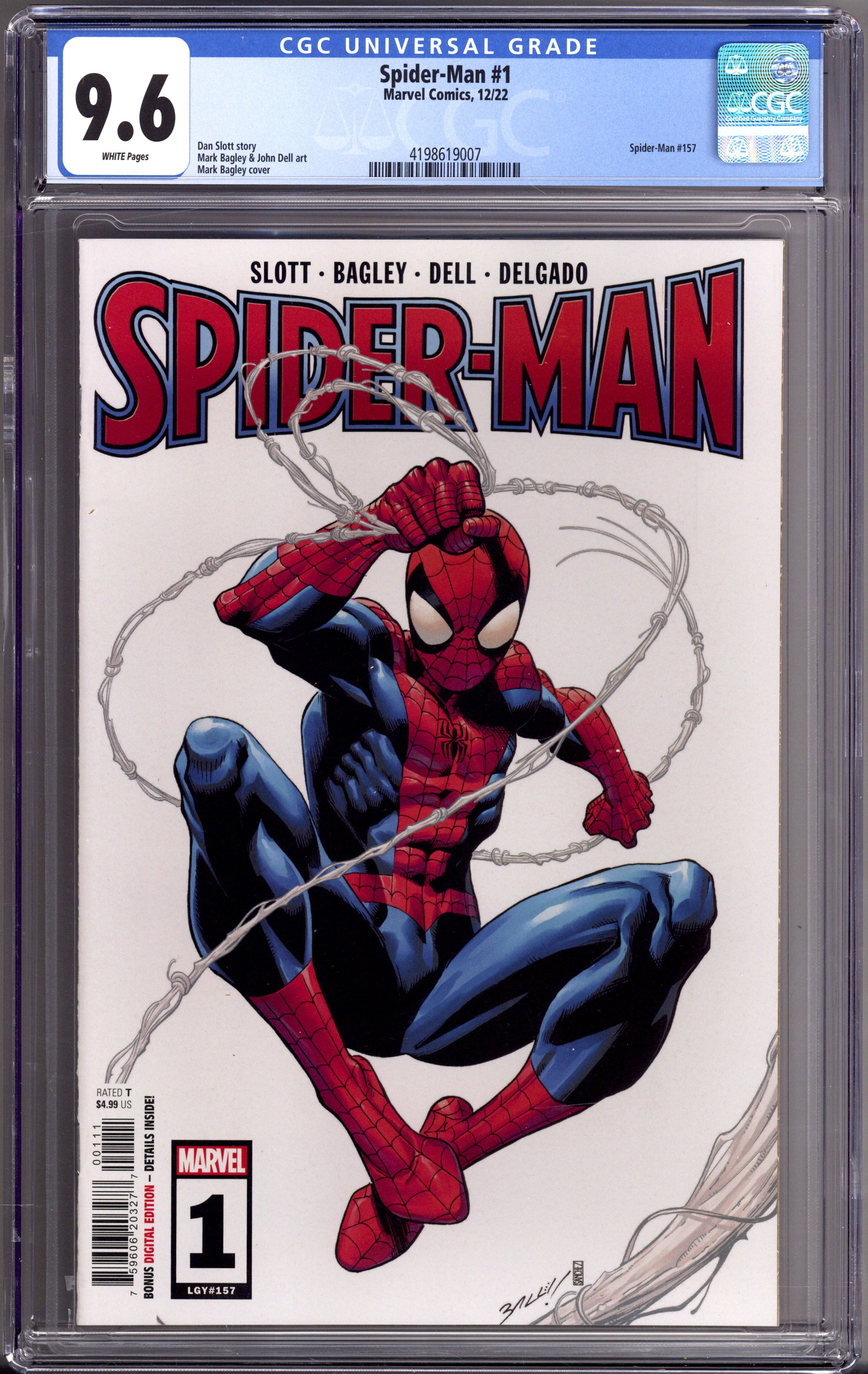Spider-Man Vol 4 1 (157) CGC 9.6 (NM+) (2022) 