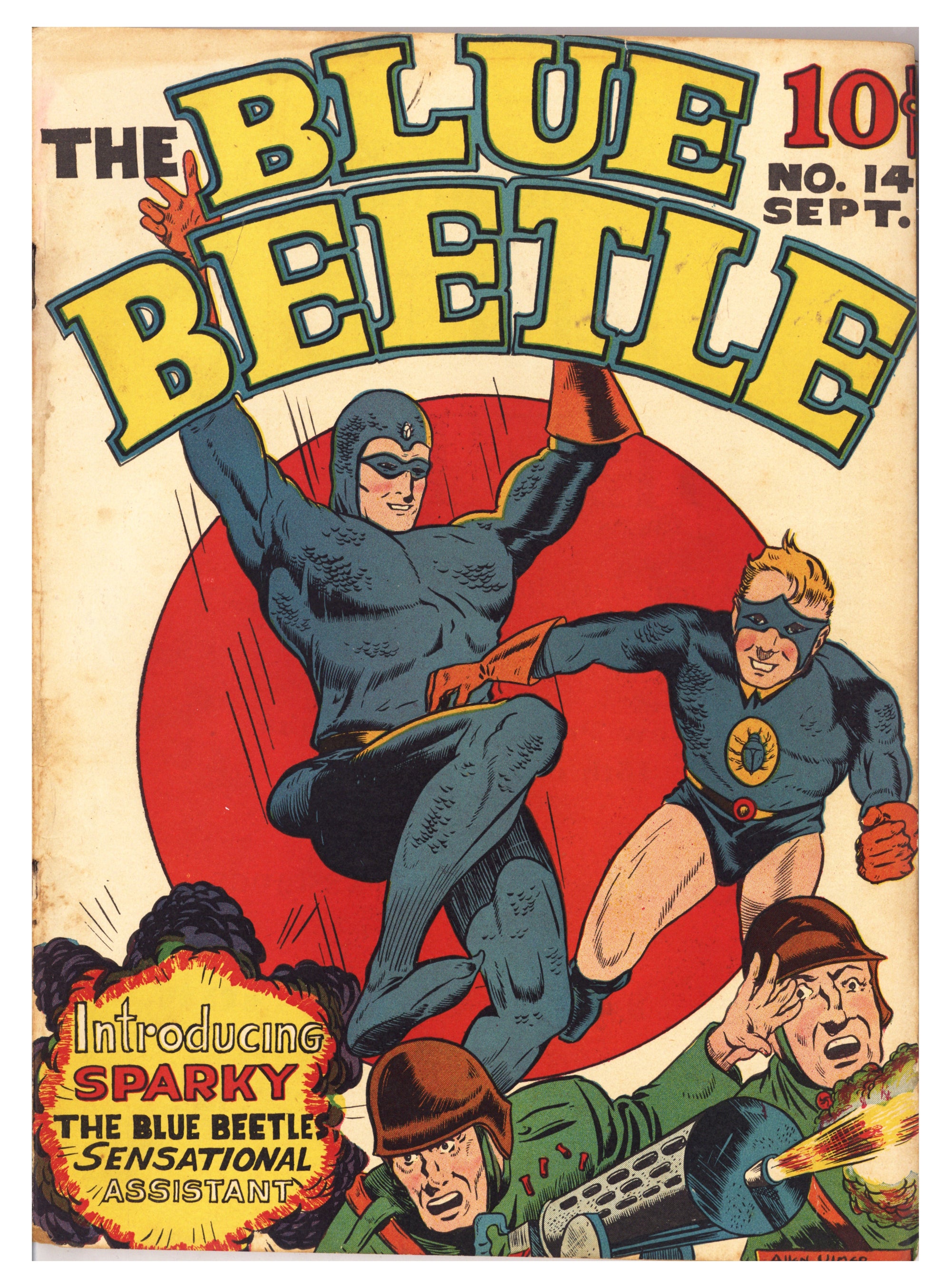 Blue Beetle Vol 2 14 VG+ (4.5) Apparent, Cover Detached (1942) 