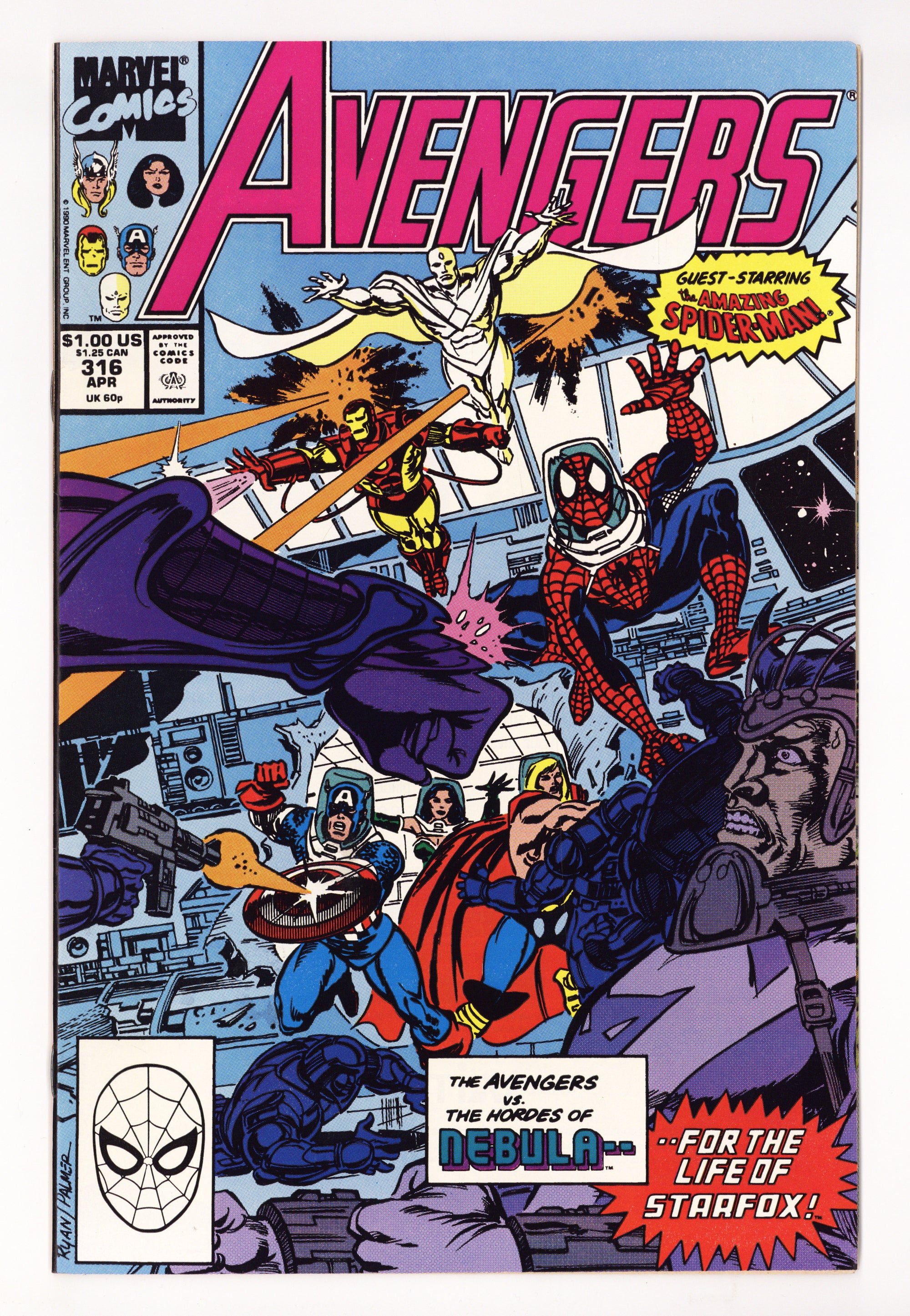 The Avengers Vol 1 316 High Grade (1990) 