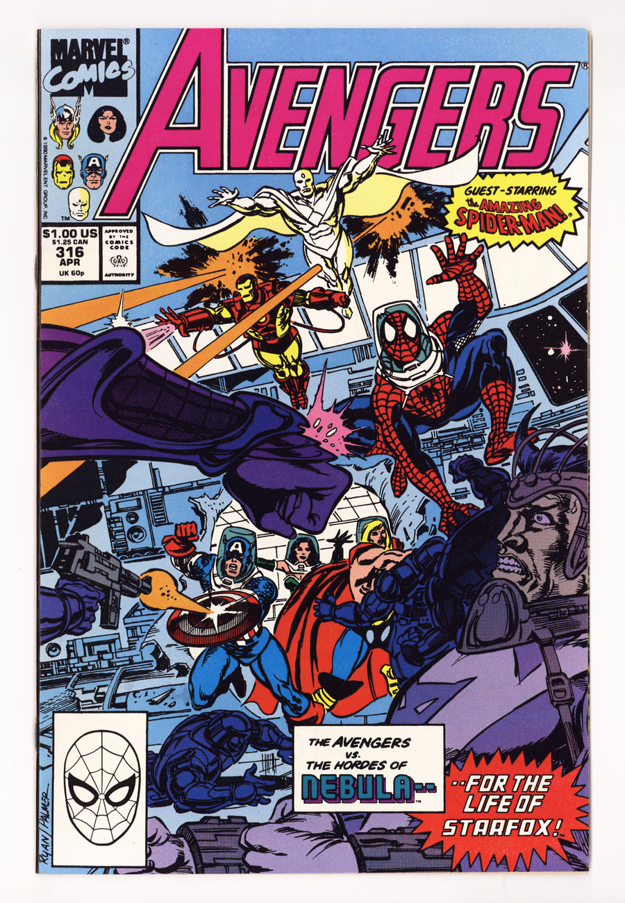 The Avengers Vol 1 316 High Grade (1990) 