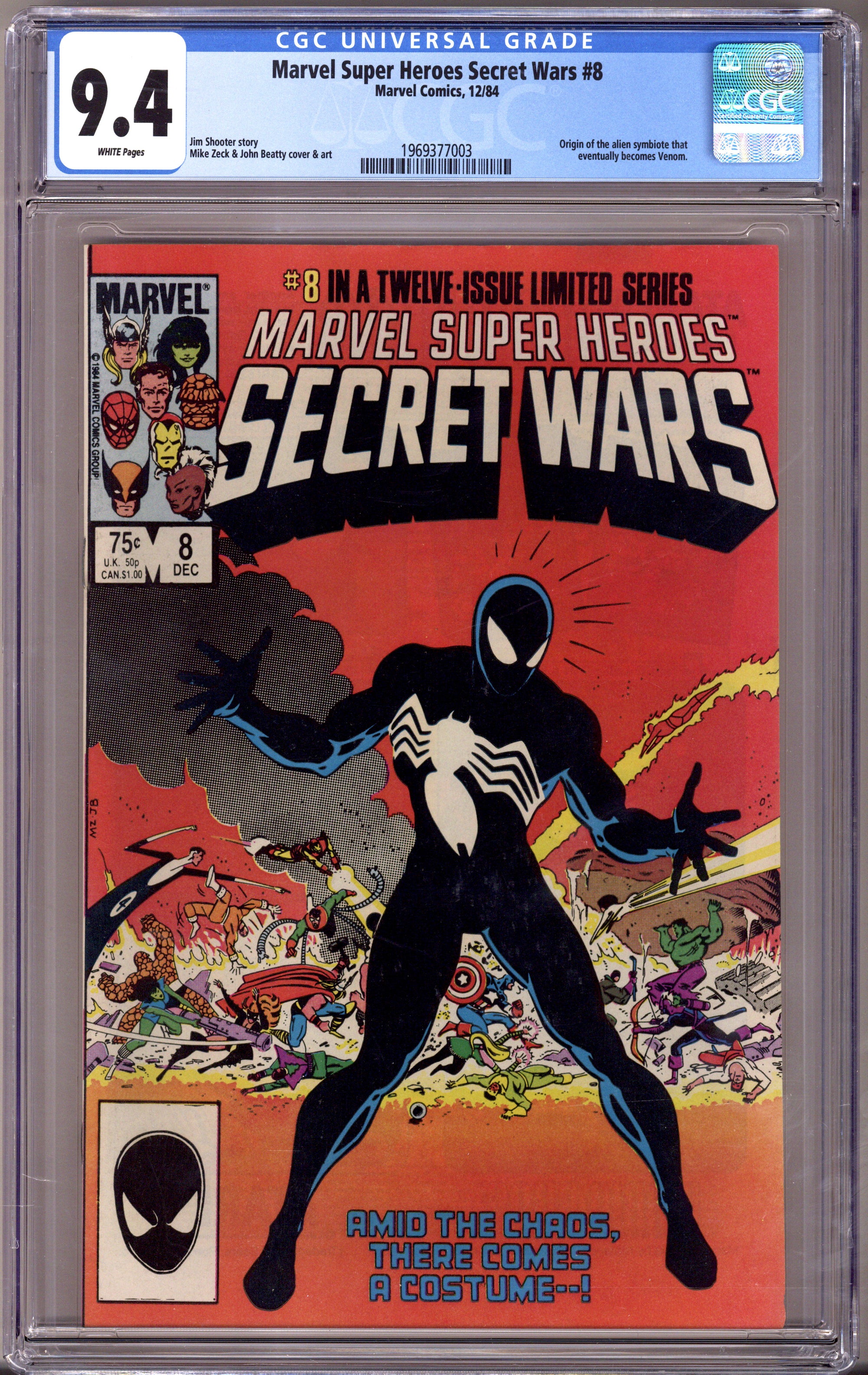 Marvel Super-Heroes Secret Wars 8 CGC 9.4 (NM) (1984) 