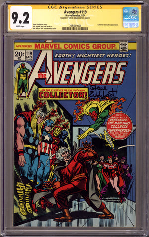The Avengers Vol 1 119 CGC 9.2 (NM-) (1974) Signed x1 Cover Steve Englehart
