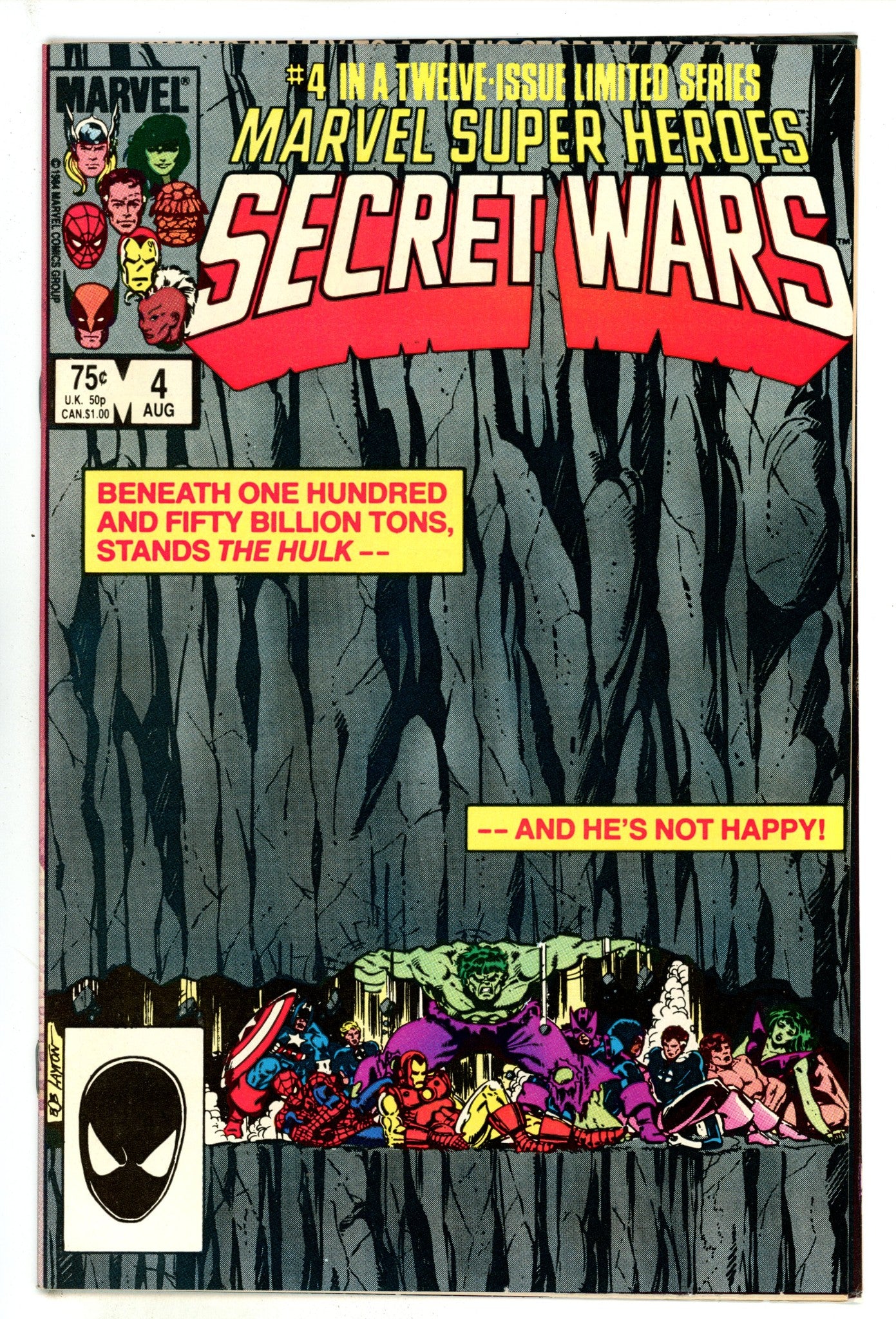 Marvel Super-Heroes Secret Wars 4 VF+ (8.5) (1984) 