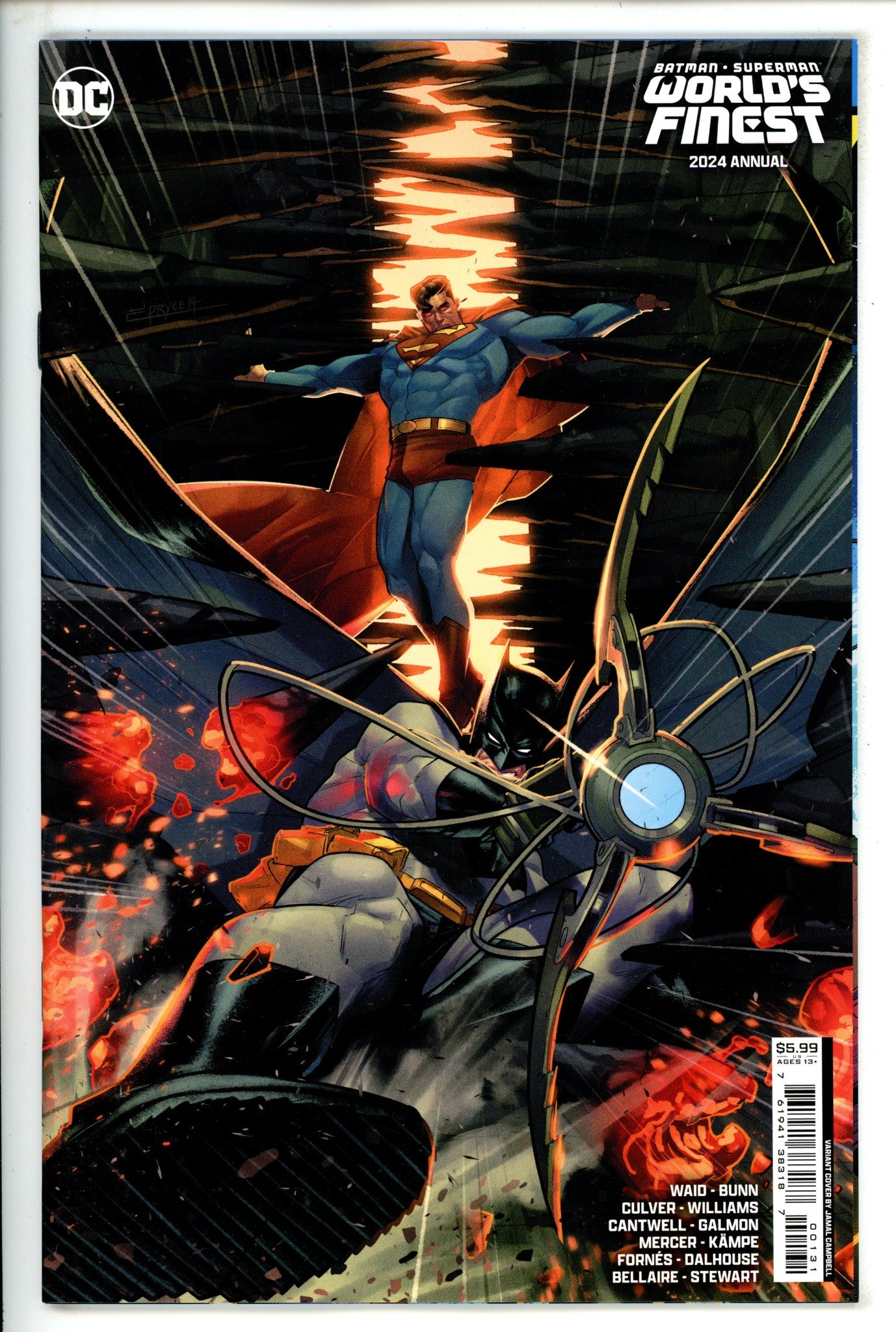 Batman Superman Worlds Finest 2024 Annual 1 Campbell Variant (2024)