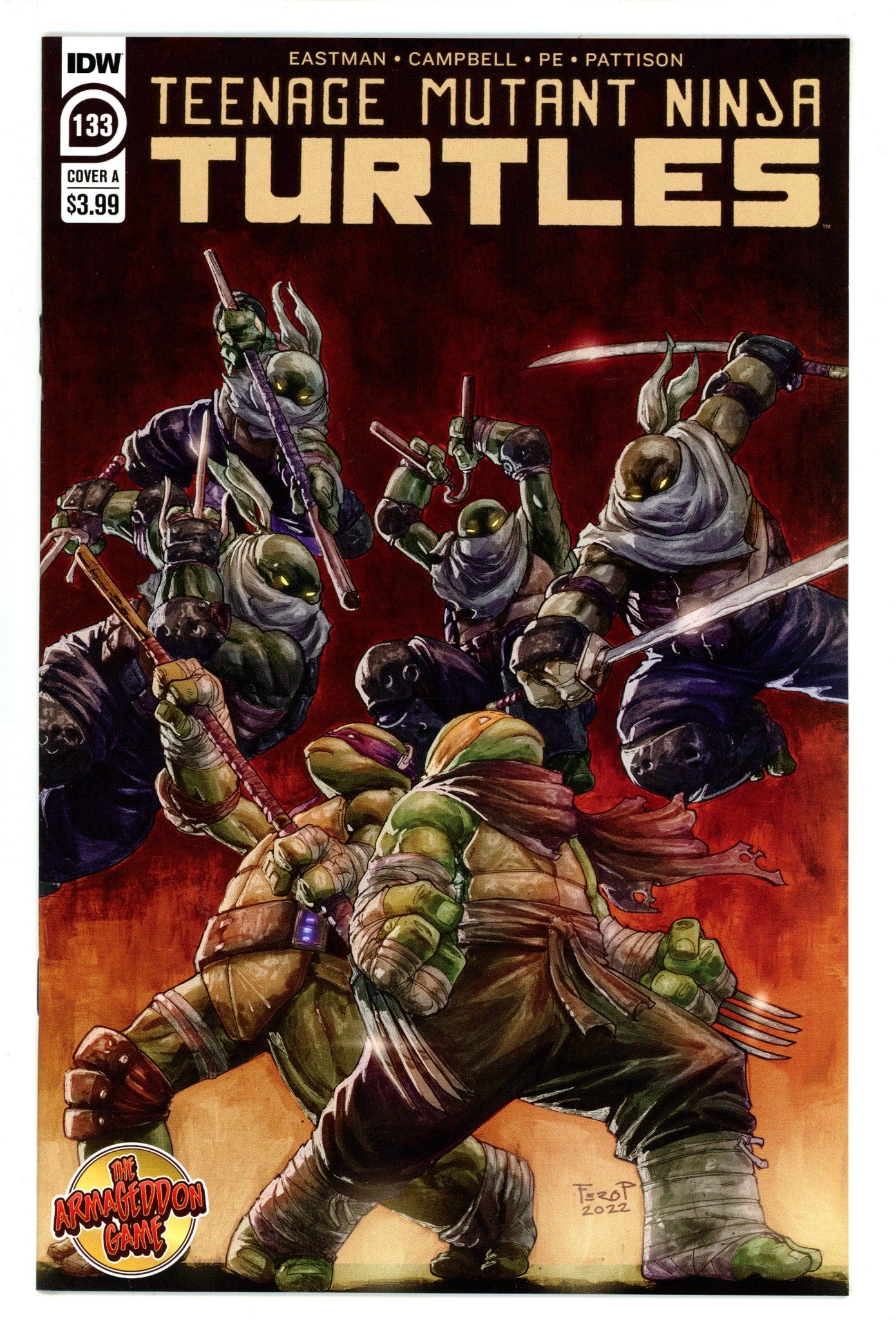 Teenage Mutant Ninja Turtles Vol 5 133 High Grade (2022) 