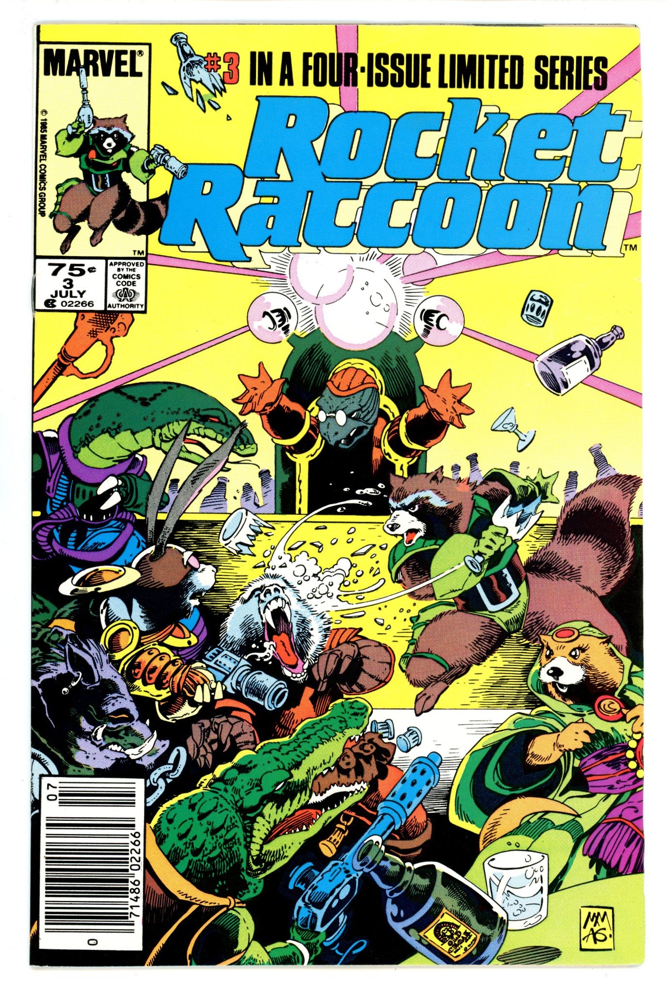 Rocket Raccoon Vol 1 3 VF (8.0) (1985) Newsstand 