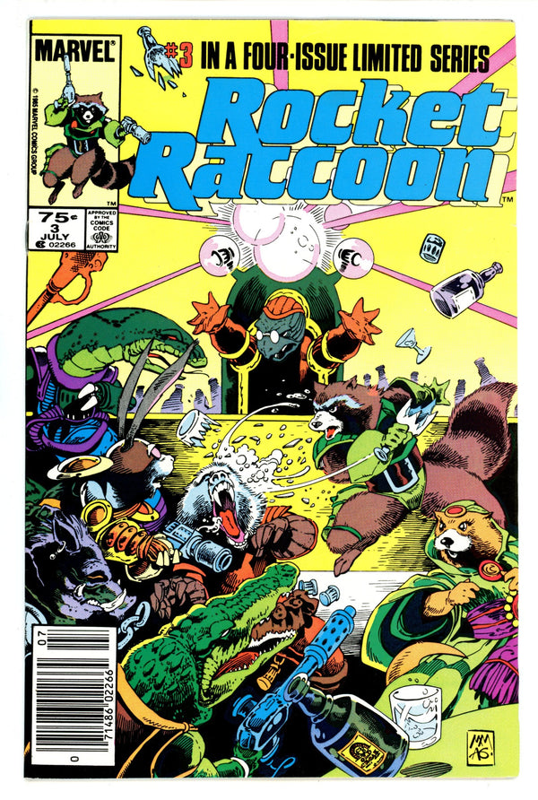 Rocket Raccoon Vol 1 3 VF (8.0) (1985) Newsstand