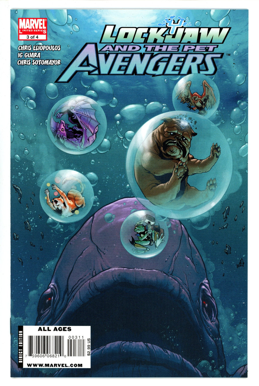 Lockjaw and the Pet Avengers 3 NM (9.4) (2009)