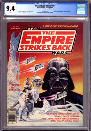 Marvel Super Special   16 CGC 9.4 (NM)   (1980)
