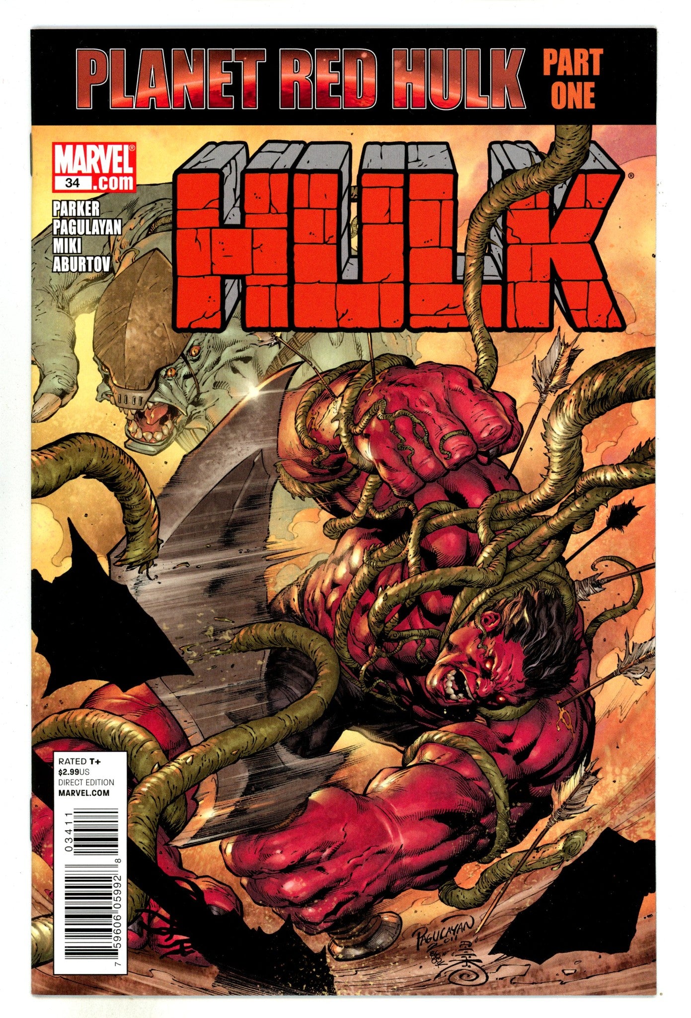 Hulk Vol 1 34 High Grade (2011) 