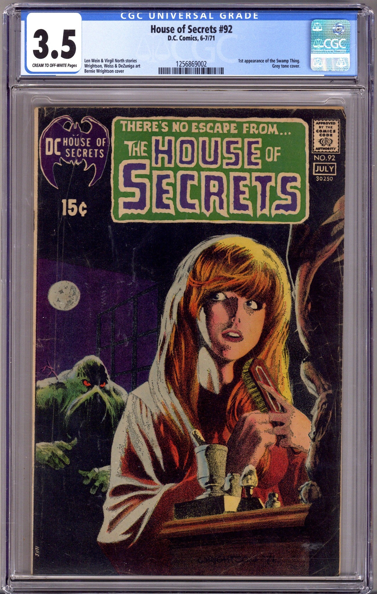 House of Secrets Vol 1 92 CGC 3.5 (VG-) (1971) 