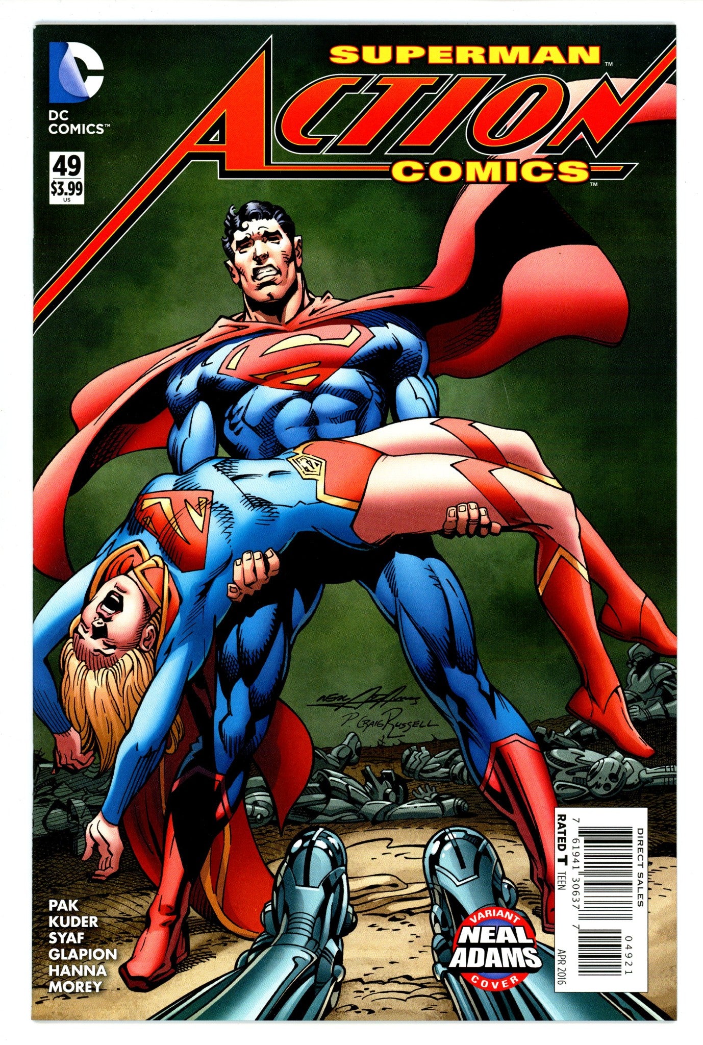 Action Comics Vol 2 49 High Grade (2016) Adams Variant 