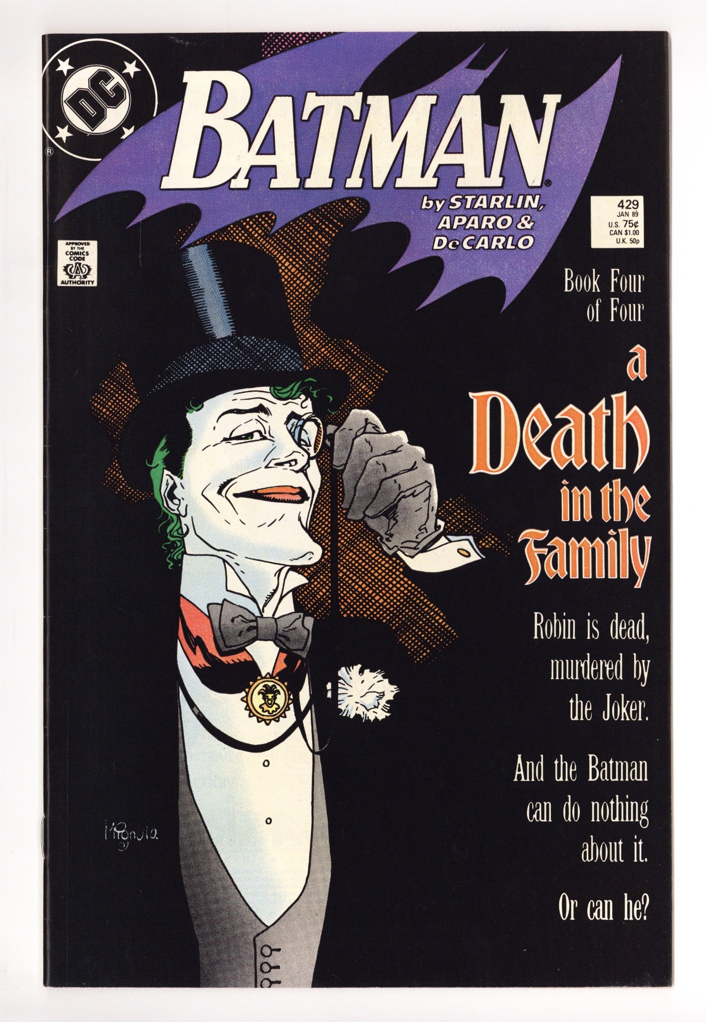 Batman Vol 1 429 VF+ (8.5) (1989) 