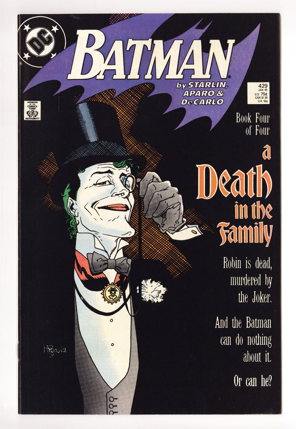 Batman Vol 1 429 VF+ (8.5) (1989)