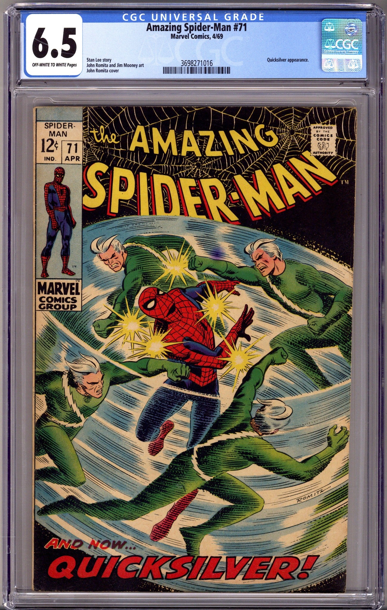 The Amazing Spider-Man Vol 1 71 CGC 6.5 (FN+) (1969) 