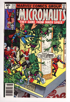 Micronauts Vol 1 20 High Grade (1980) Newsstand