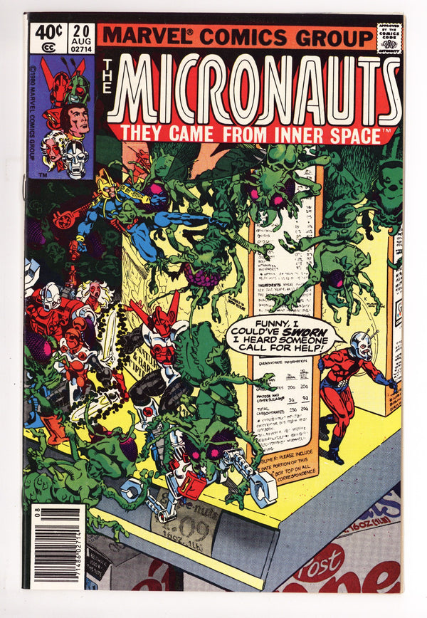 Micronauts Vol 1 20 High Grade (1980) Newsstand