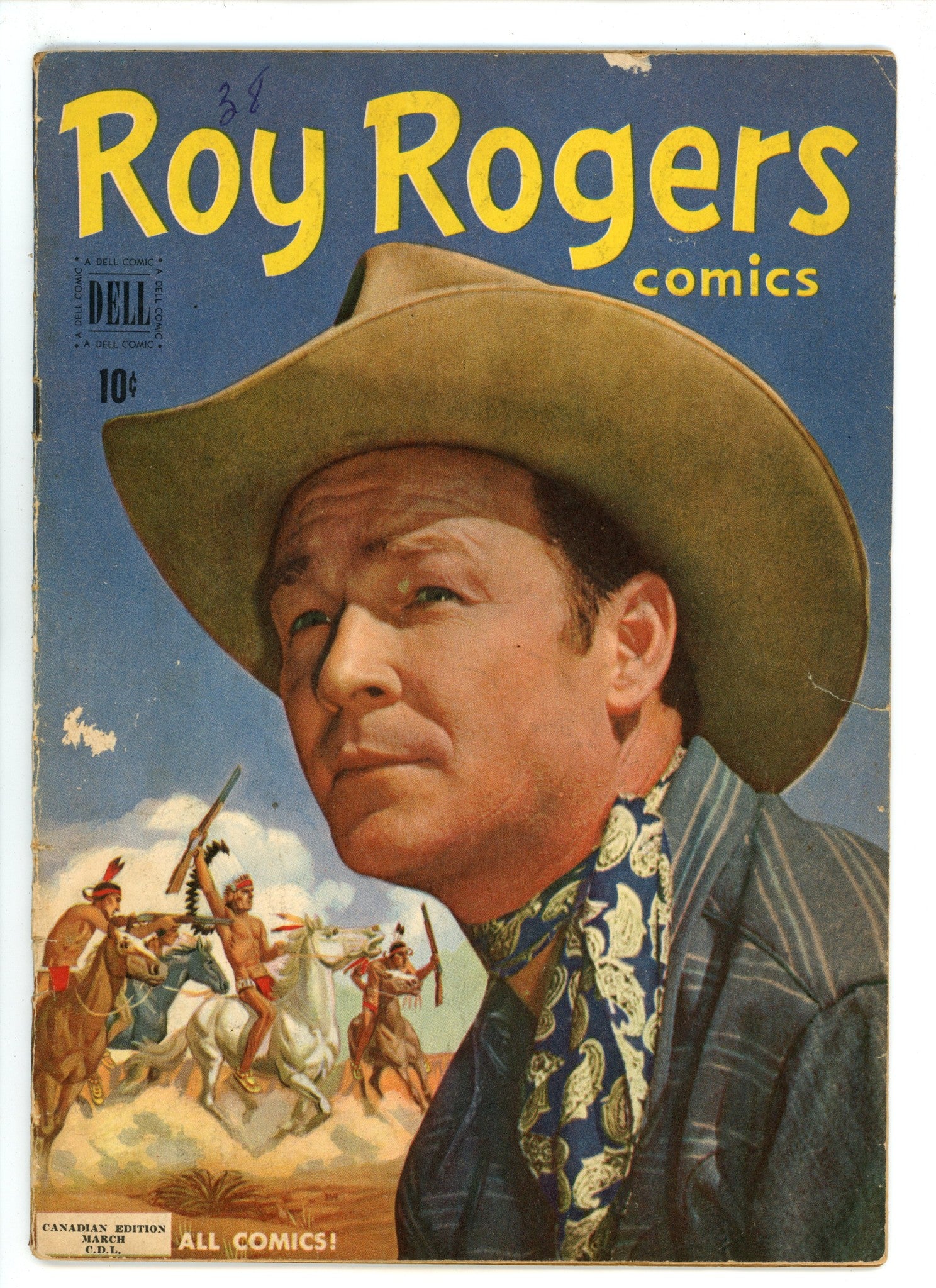 Roy Rogers Comics 38 GD/VG (3.0) (1951) Canadian Edition 