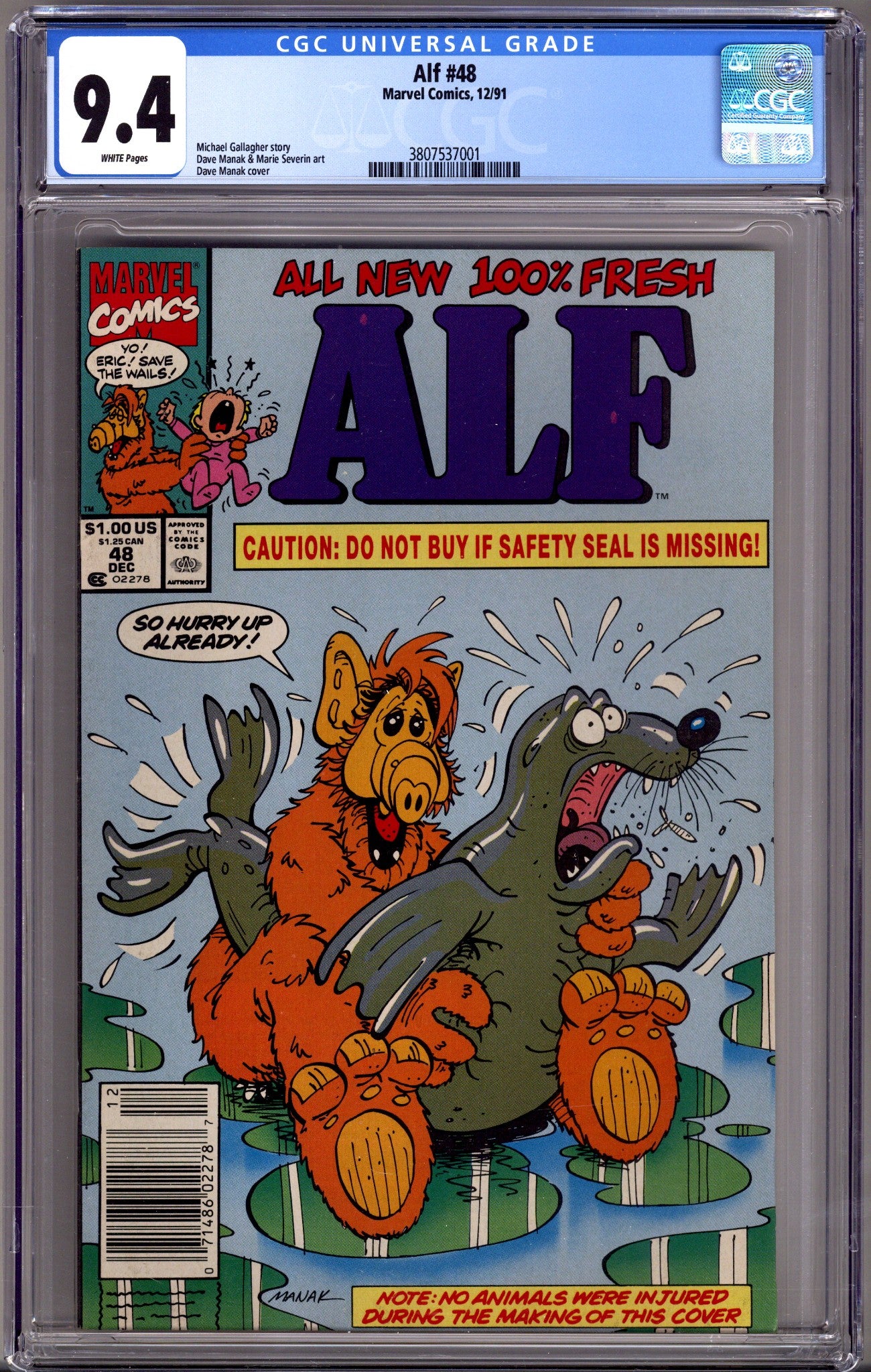 ALF 48 CGC 9.4 (NM) (1991) Newsstand 
