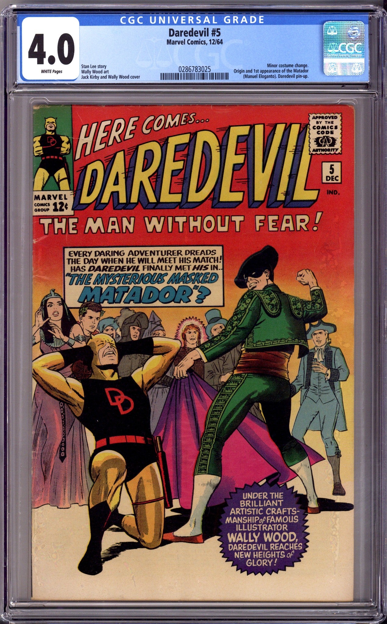Daredevil Vol 1 5 CGC 4.0 (VG) (1964) 