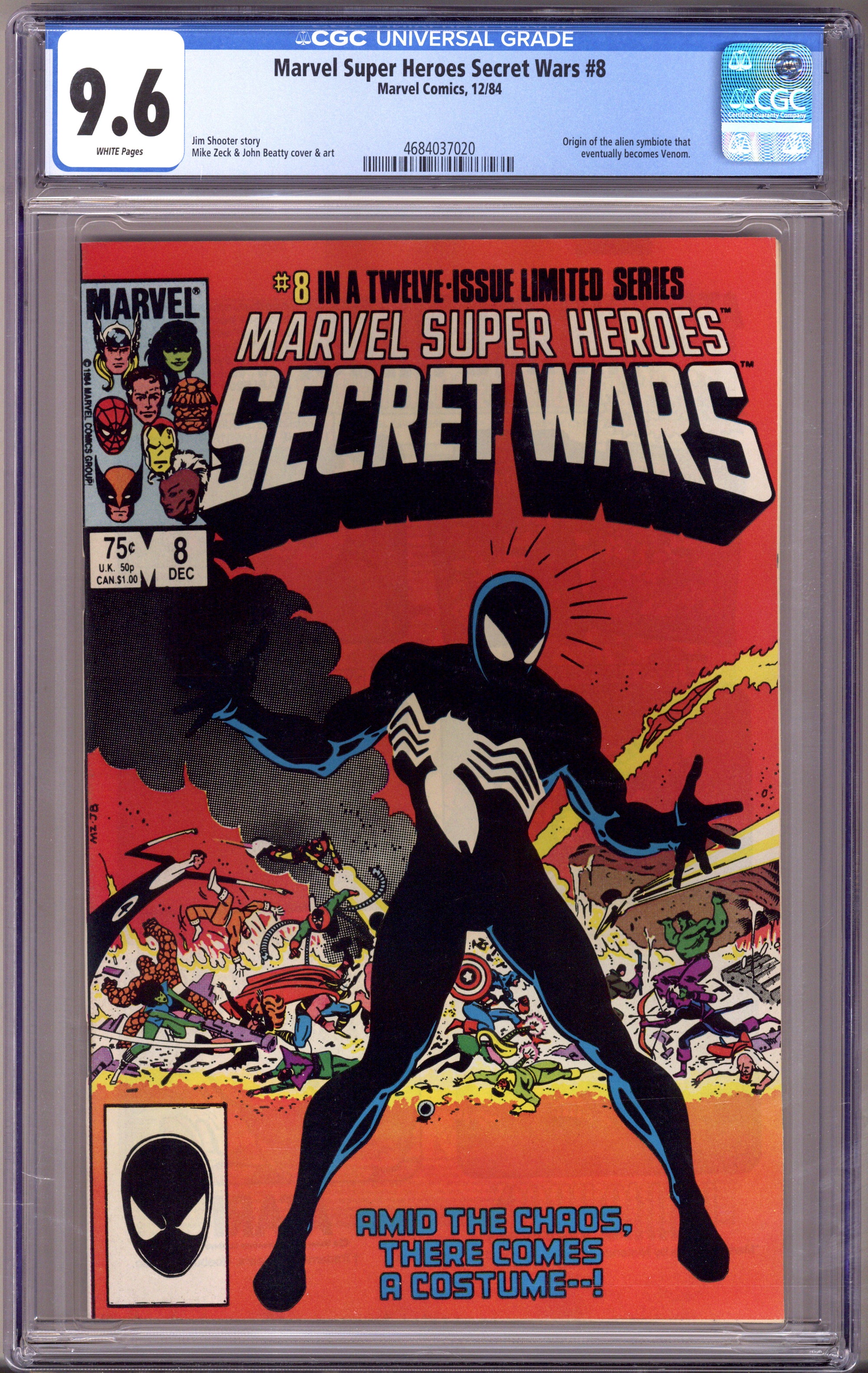 Marvel Super-Heroes Secret Wars 8 CGC 9.6 (NM+) (1984) 
