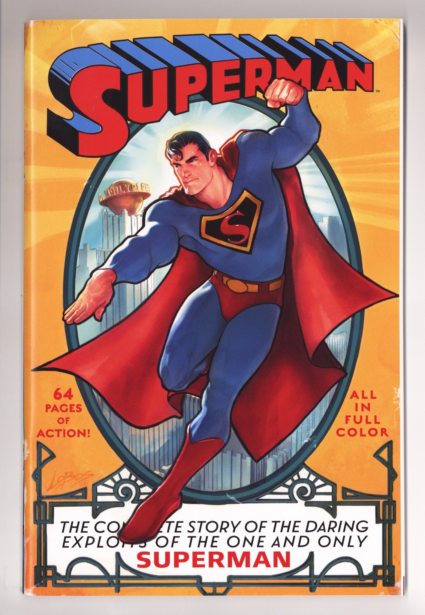 Superman 1 (Facsimile Edition) [nn] NM- (9.2) (2022) Villalobos Exclusive Variant 