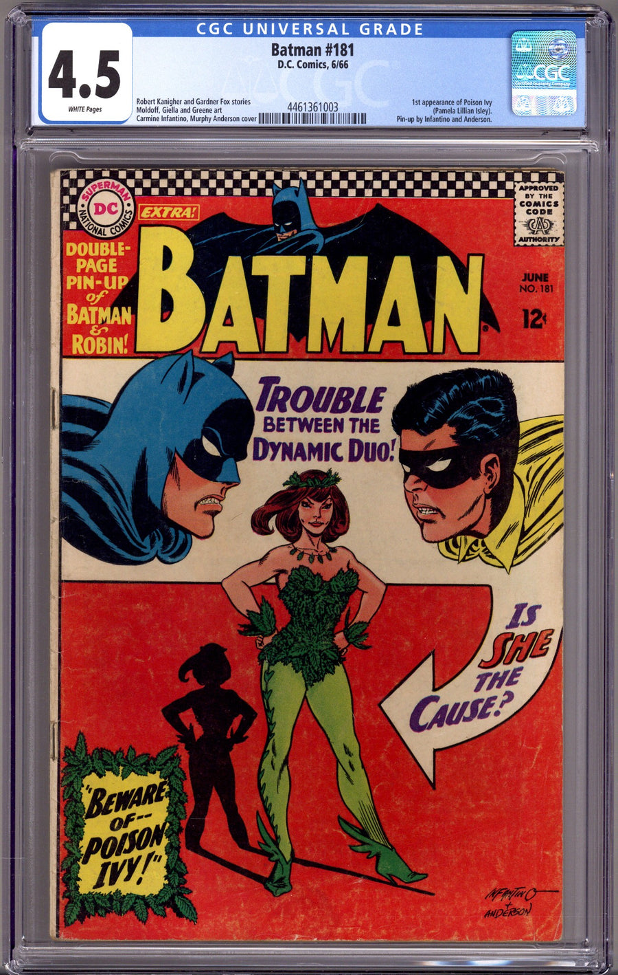 Batman Vol 1 181 CGC 4.5 (VG+) (1966) 