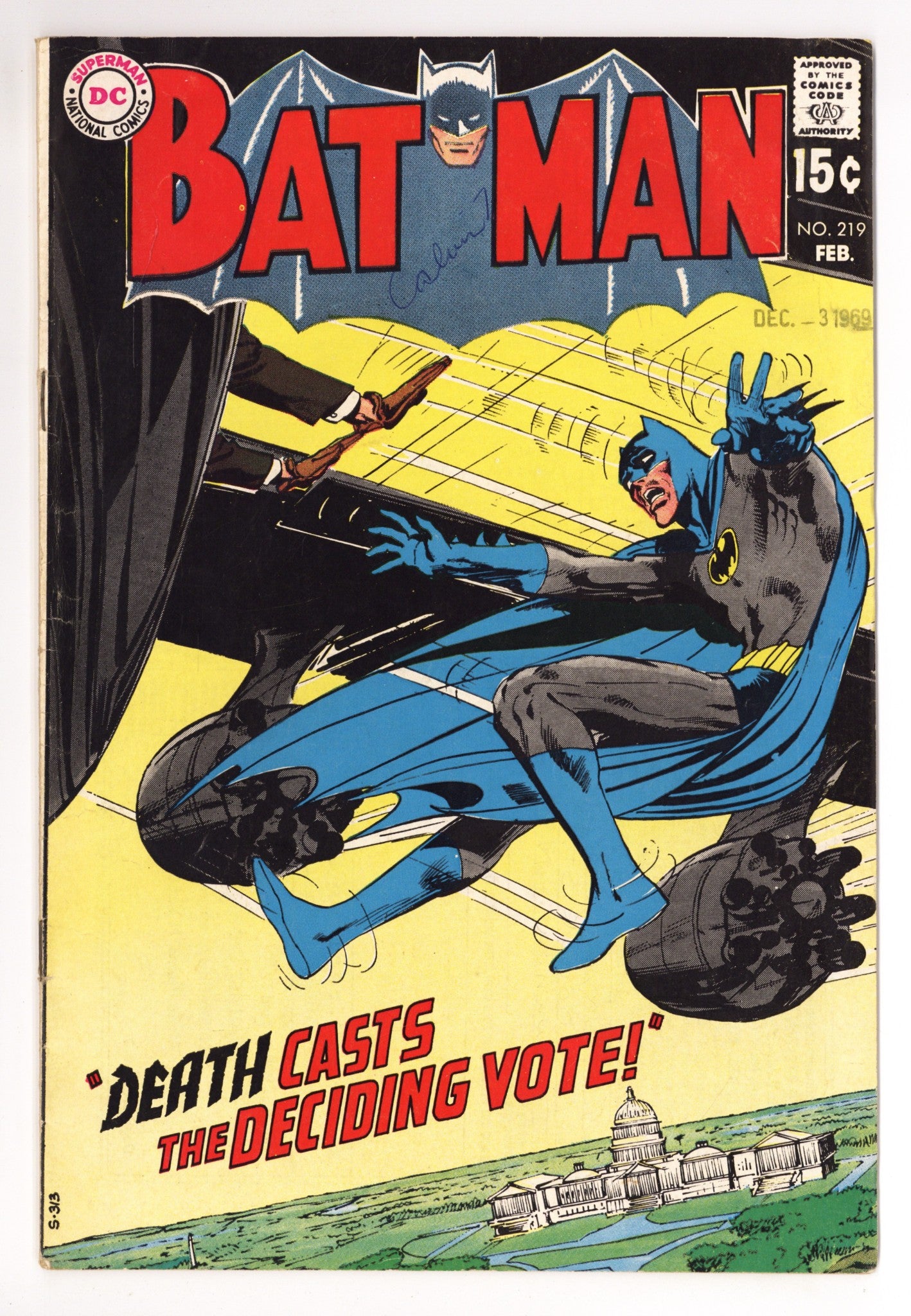 Batman Vol 1 219 VG+ (4.5) (1970) 