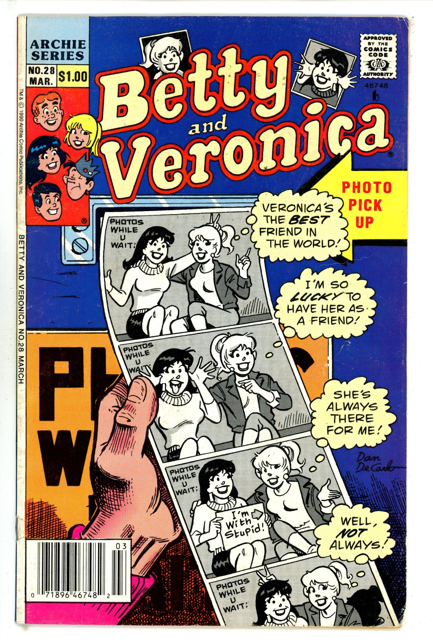 Betty and Veronica Vol 1 28 Newsstand VG- (1990)