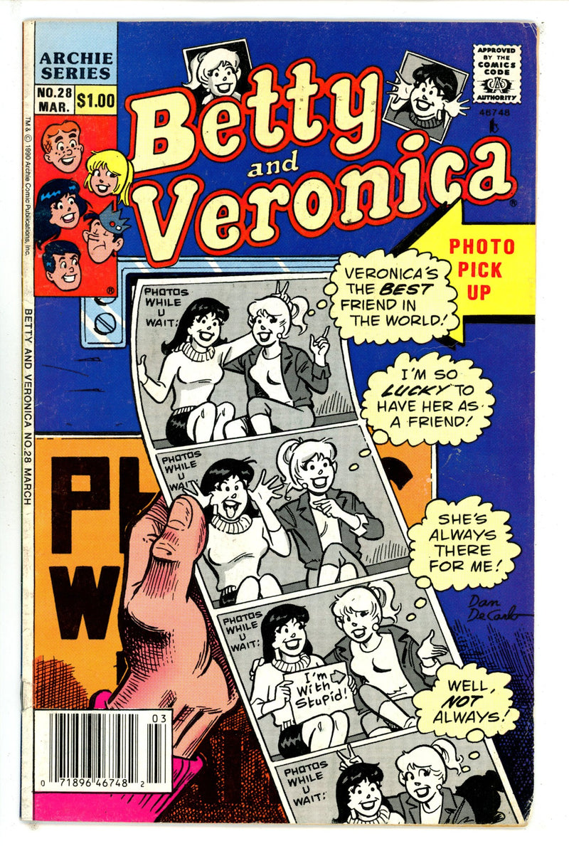Betty and Veronica Vol 1 28 Newsstand VG- (1990)