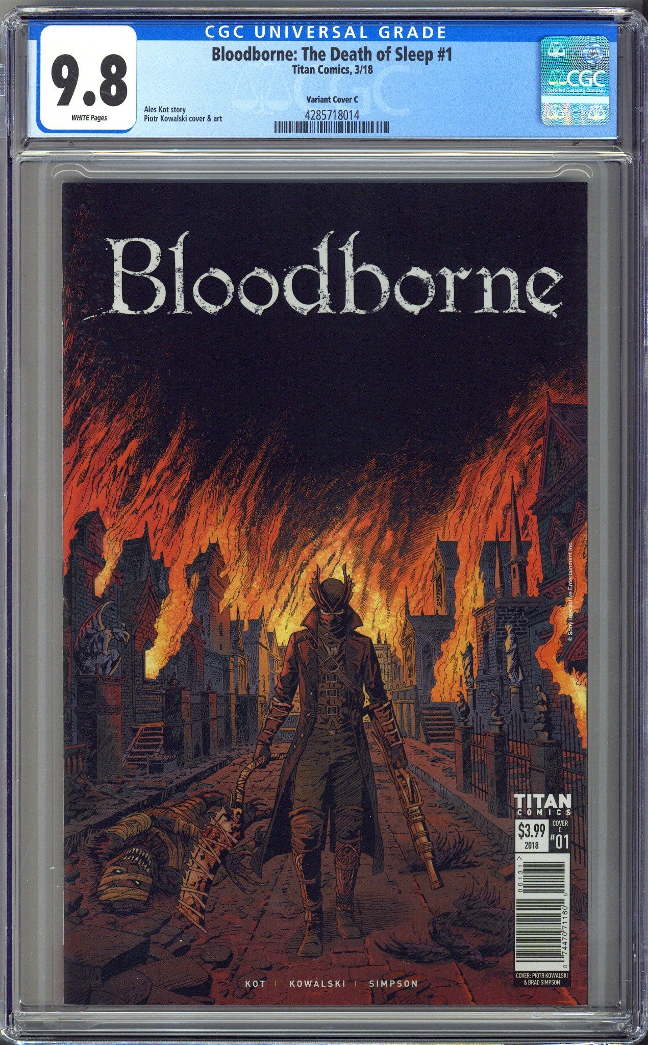 Bloodborne 1 CGC 9.8 (NM/M) (2018) Kowalski Variant 