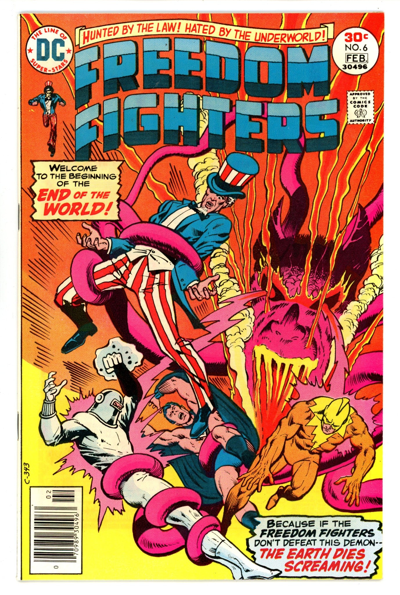 Freedom Fighters Vol 1 6  VF/NM (9.0)  (1977)   