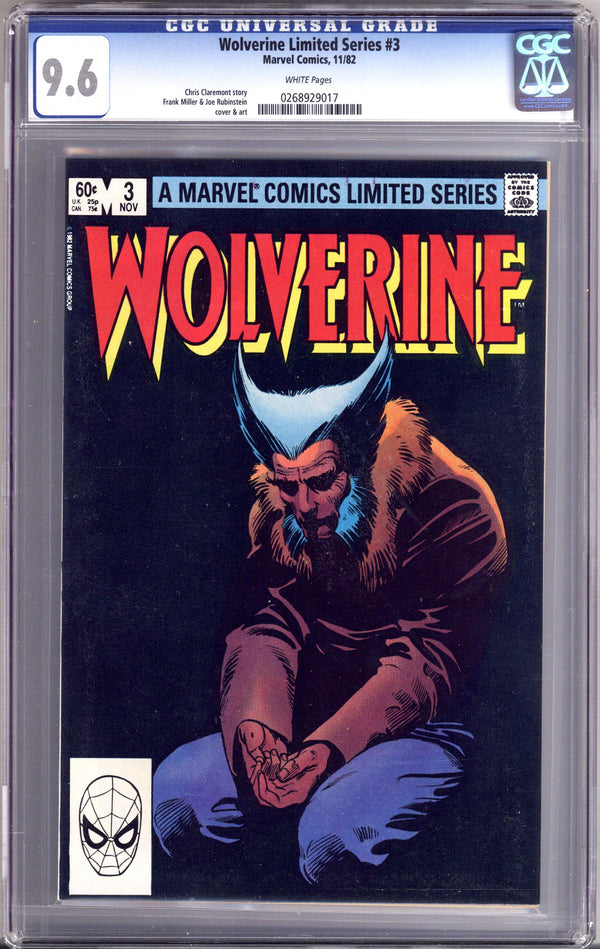 Wolverine Vol 1 3 CGC 9.6 (NM+)   (1982)