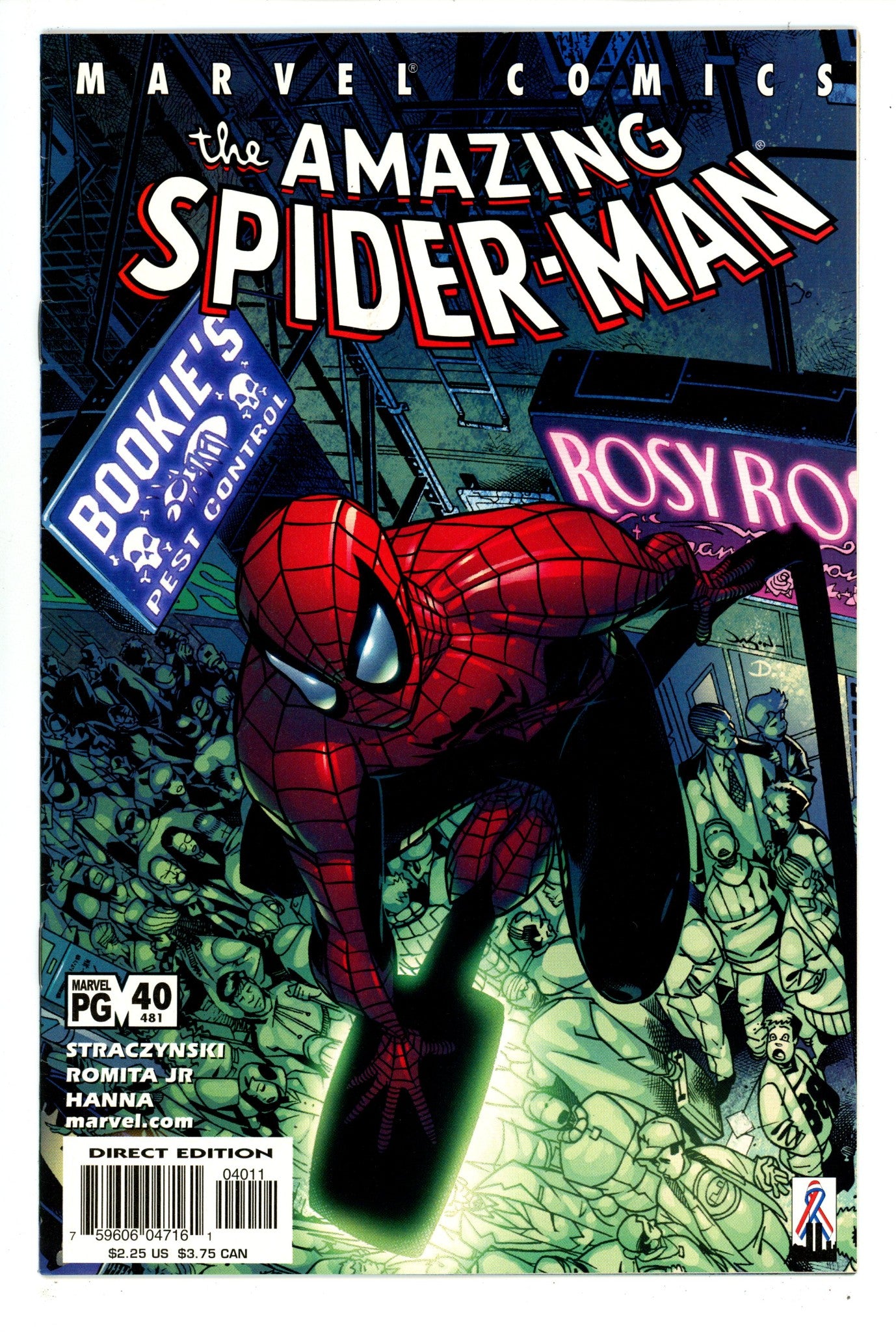 The Amazing Spider-Man Vol 2 40 (481) VF- (7.5) (2002) 