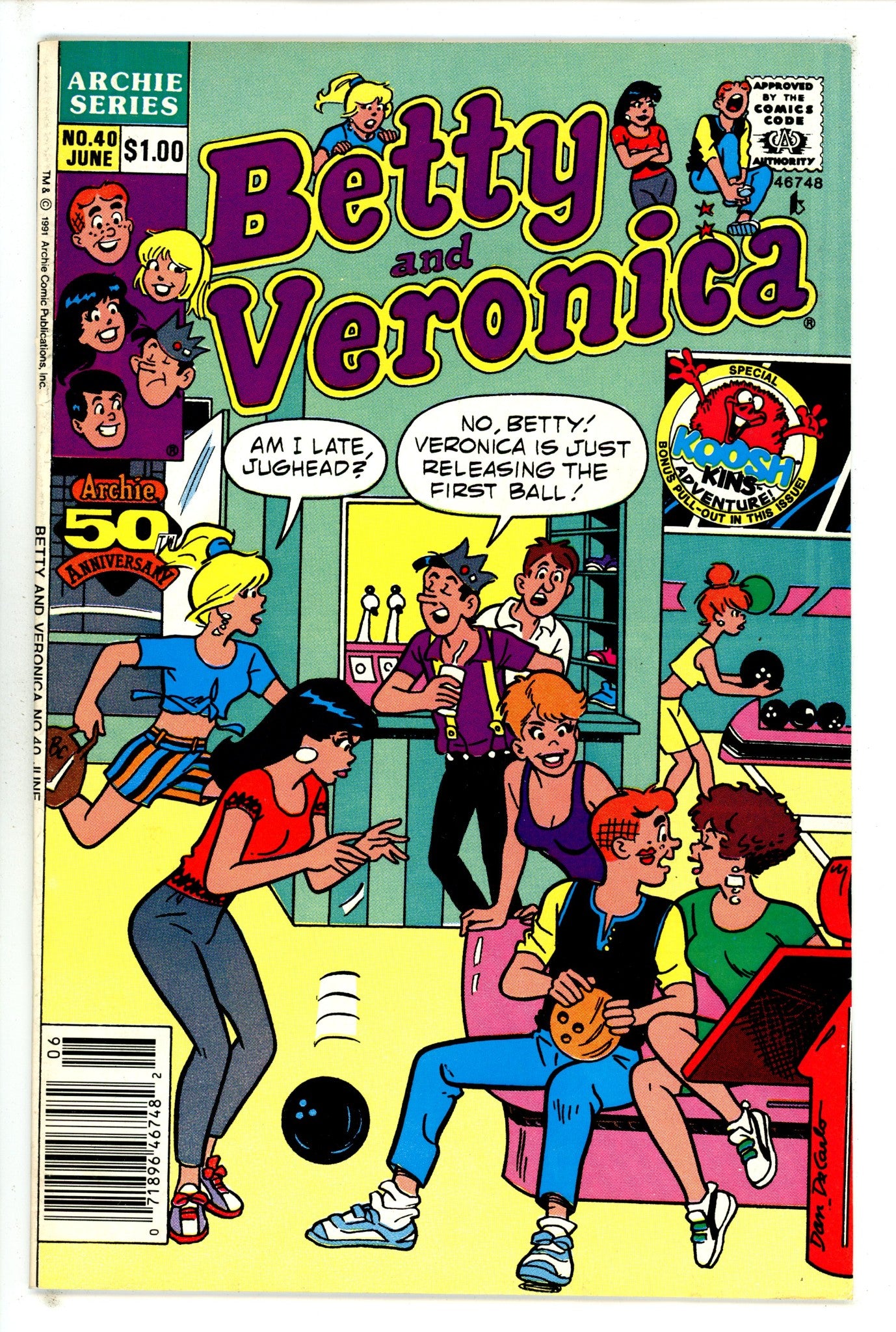 Betty and Veronica Vol 1 40 Newsstand FN (1991)