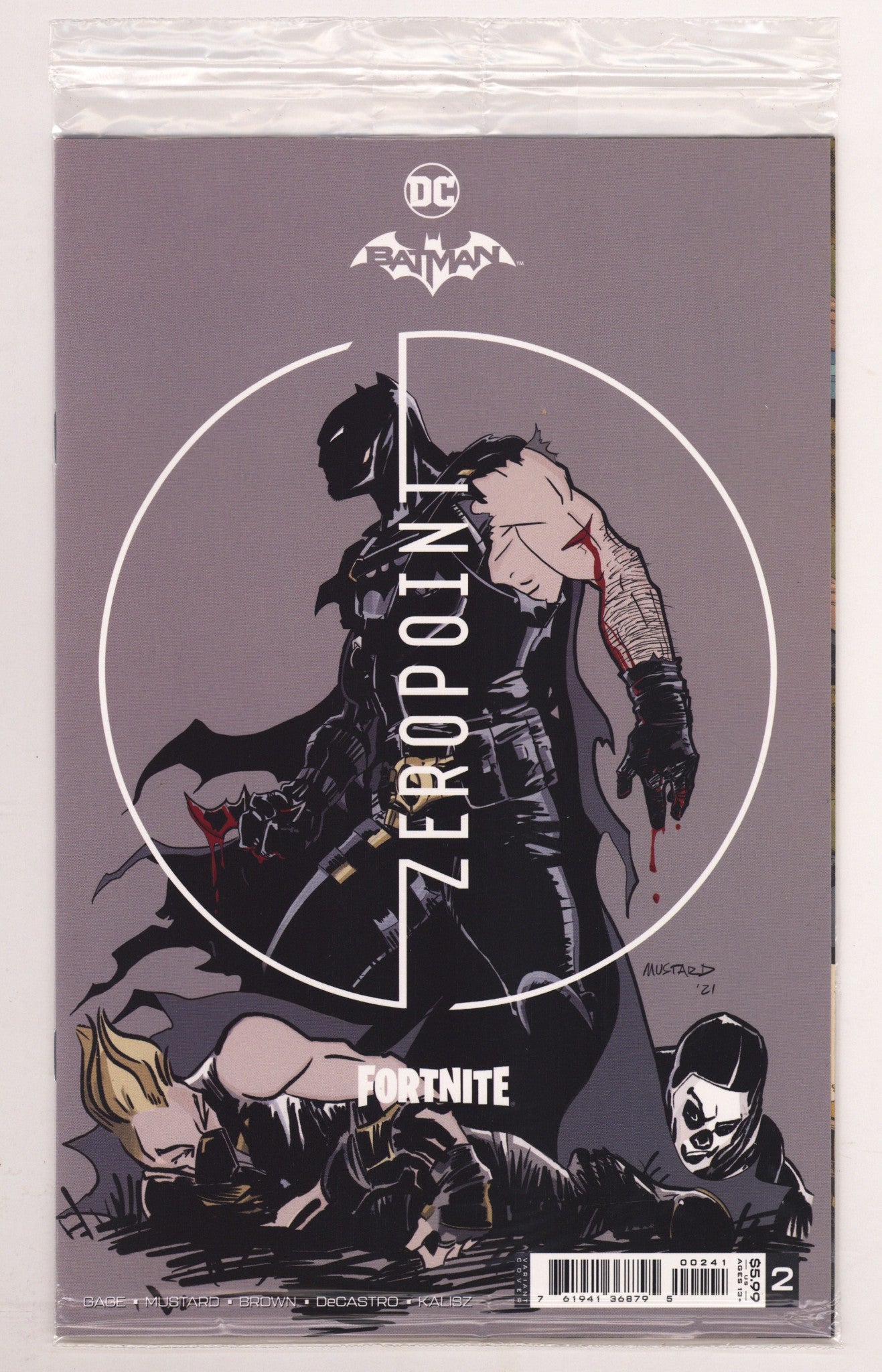 Batman / Fortnite: Zero Point   2  High Grade   (2021) Mustard     Sealed  