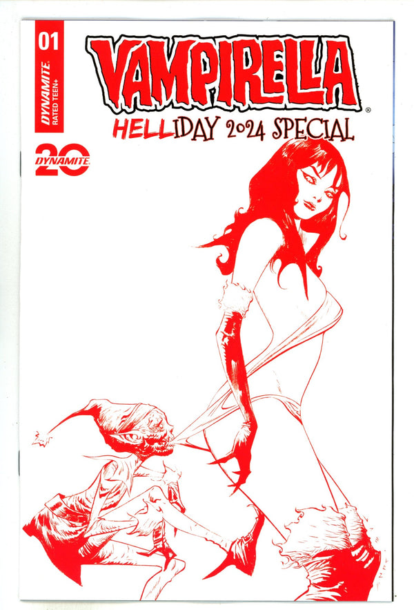 Vampirella Helliday 2024 Special 1 Lee Red Line Art Variant (2024)